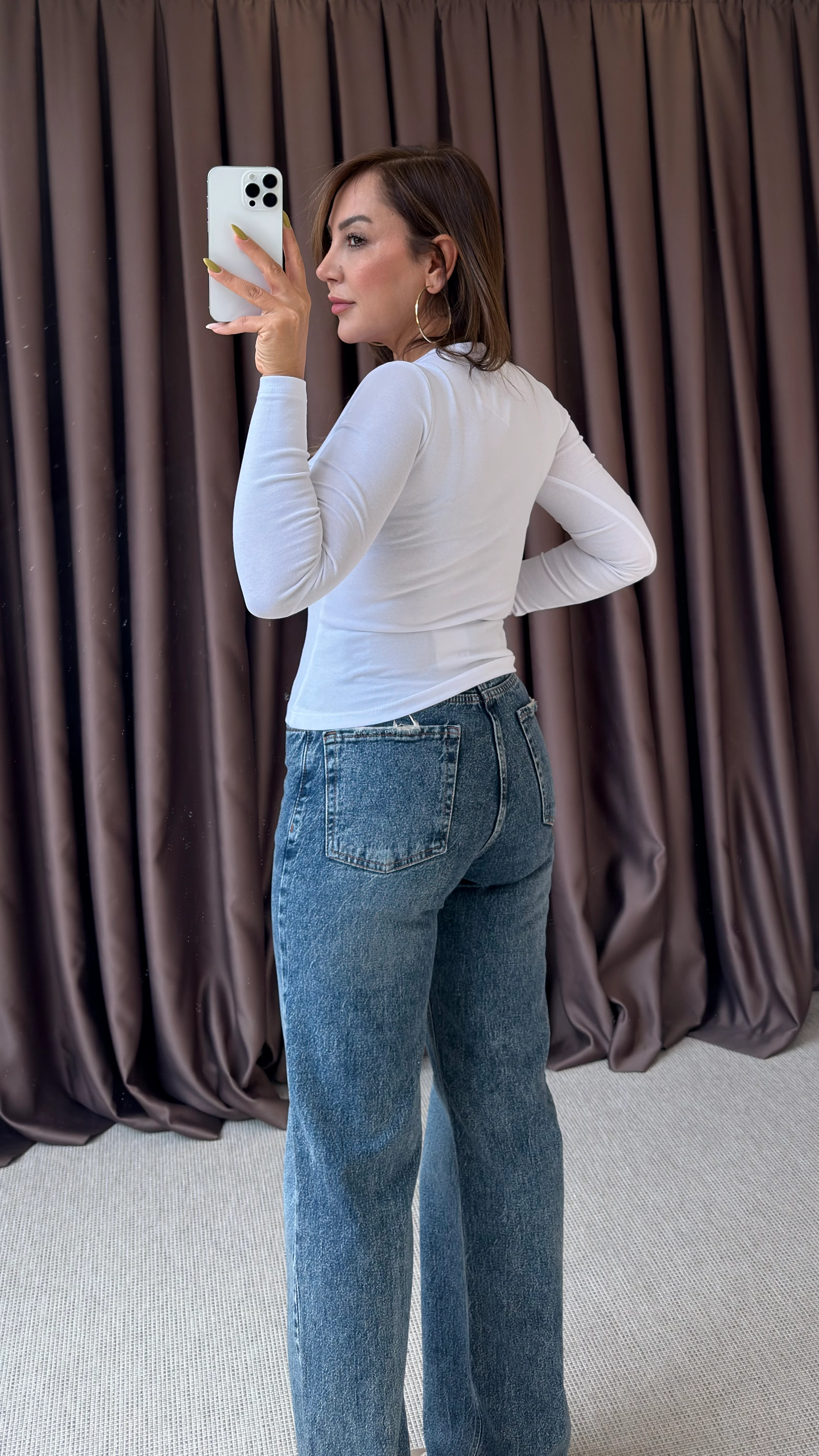 GOLD AKSESUARLI BASİC BLUZ