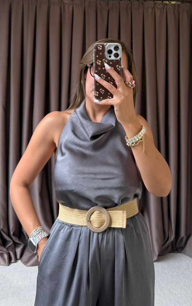 HALTER YAKA SATEN TAKIM