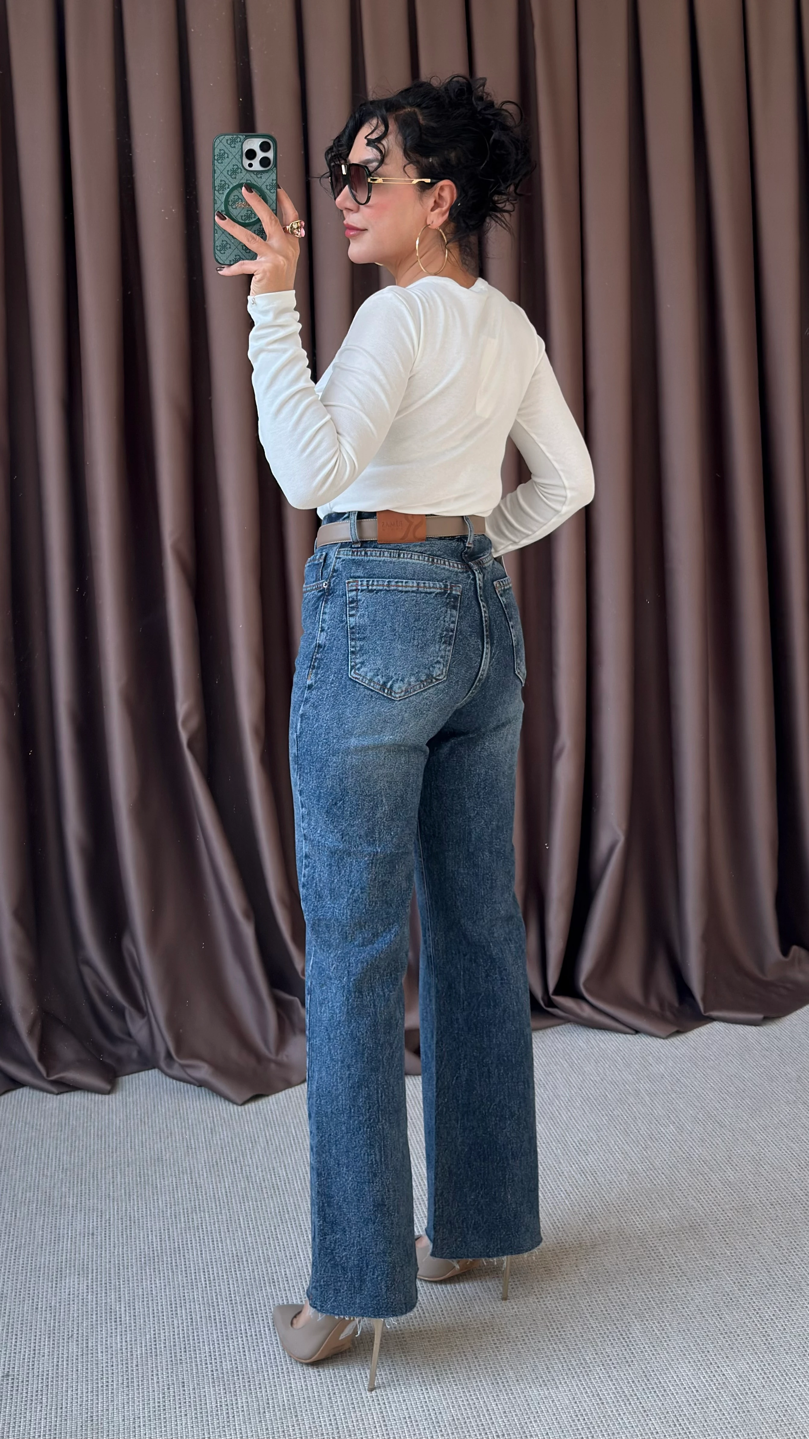 YÜKSEK BEL FLARE PAÇA JEAN