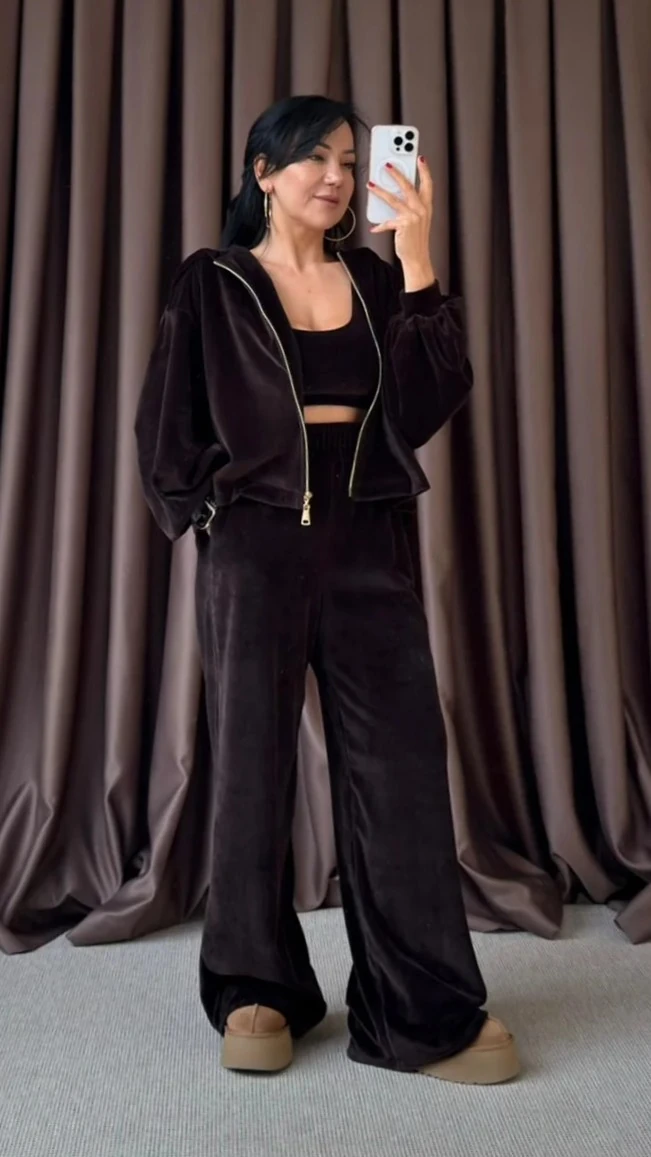 3'LÜ KADİFE EŞORFMAN TAKIMI