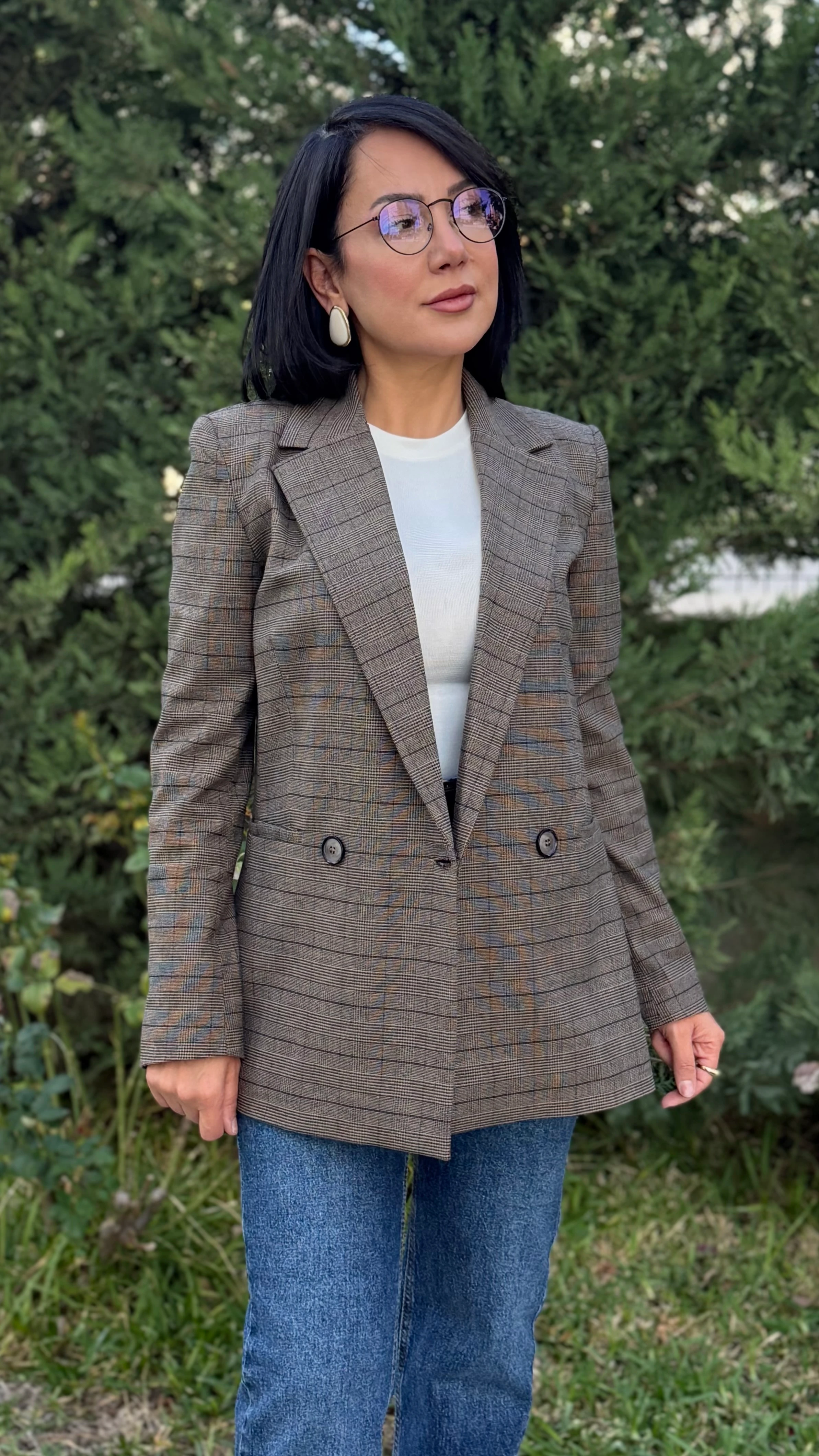 EKOSELİ KRUVAZE BLAZER CEKET