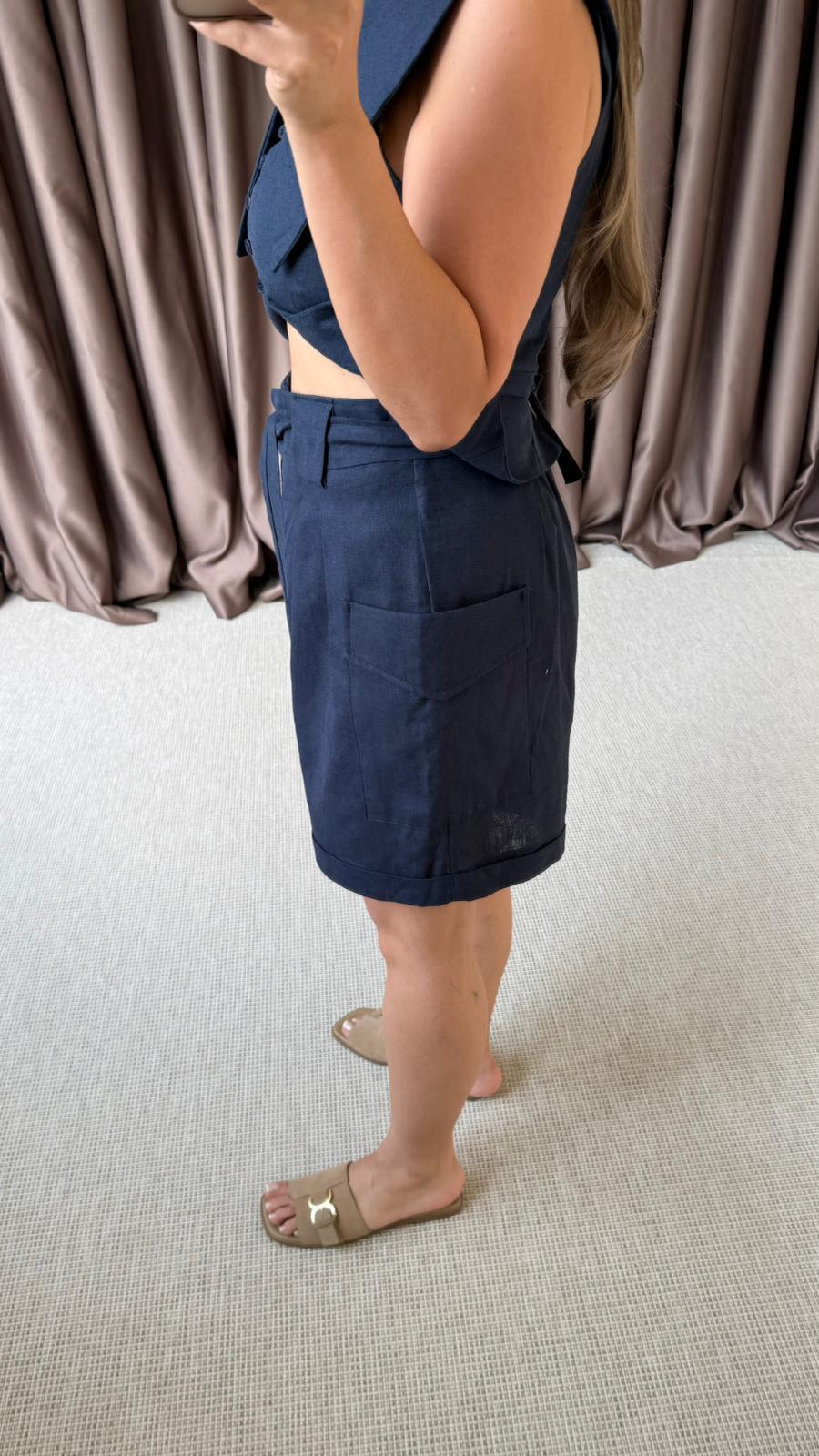 TEK OMUZ YELEKLİ KARGO CEP ŞORTLU TAKIM