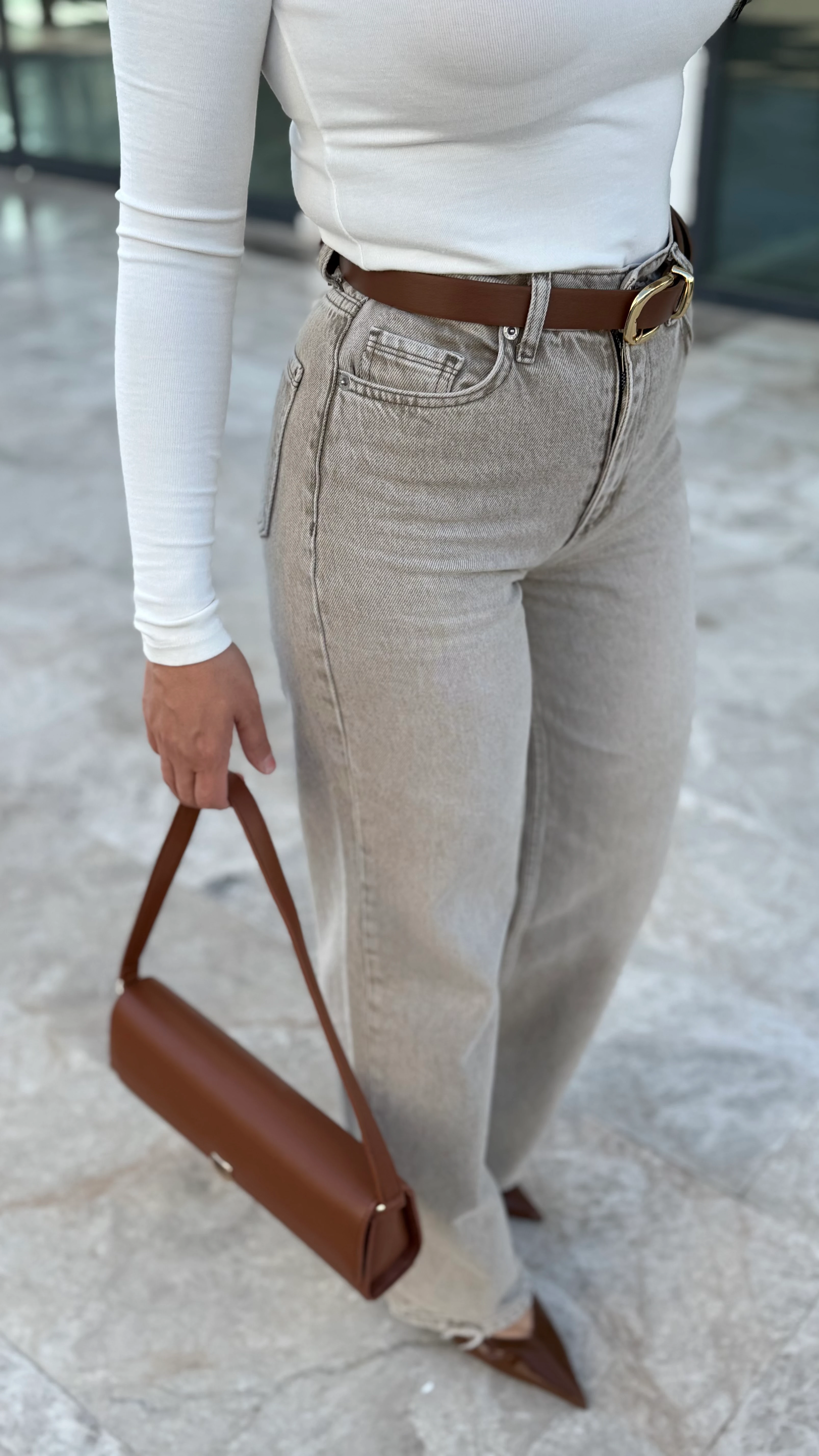 ASİT YIKAMALI STRAİGHT JEAN