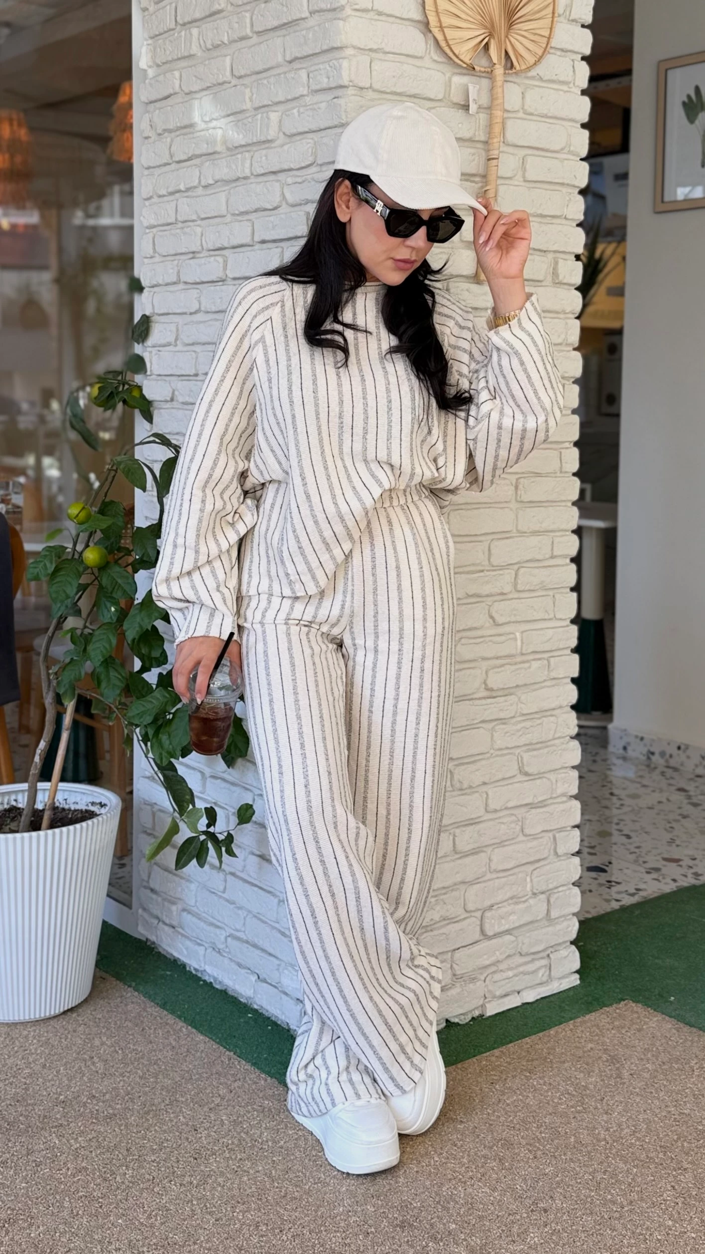 ÇİZGİLİ SWEAT PANTOLON TAKIM