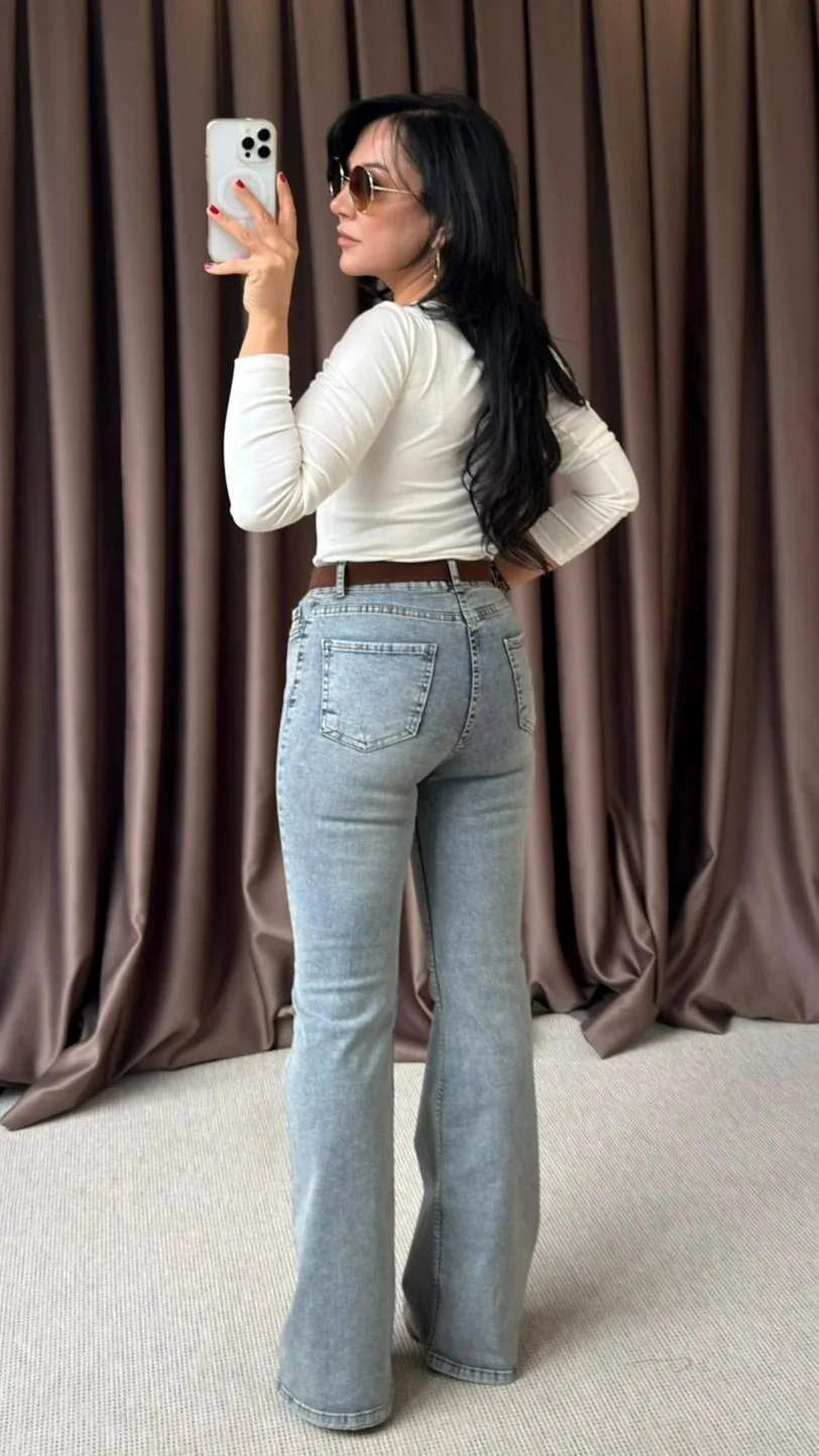 YÜKSEK BEL İSPANYOL PAÇA JEAN