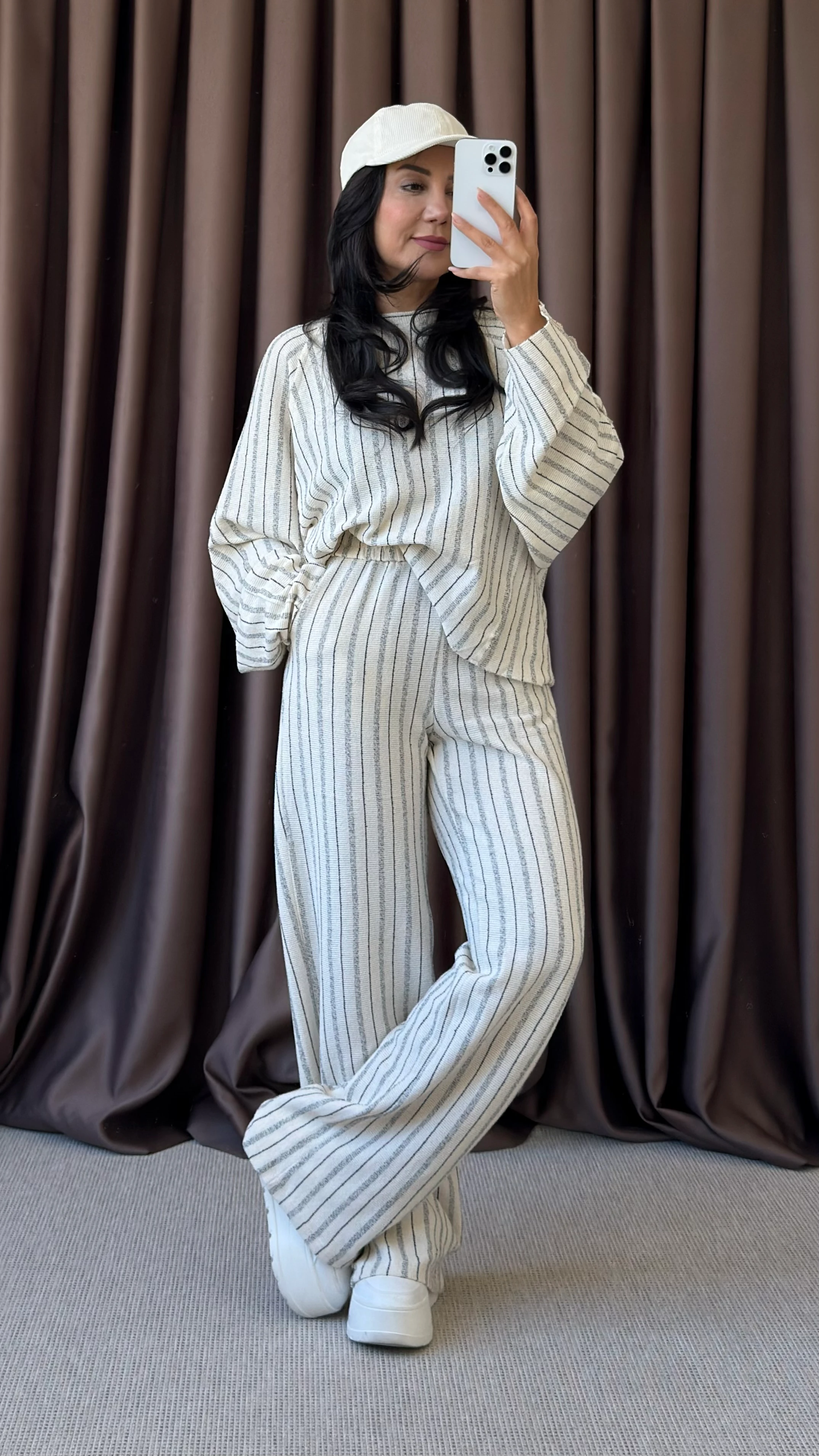 ÇİZGİLİ SWEAT PANTOLON TAKIM