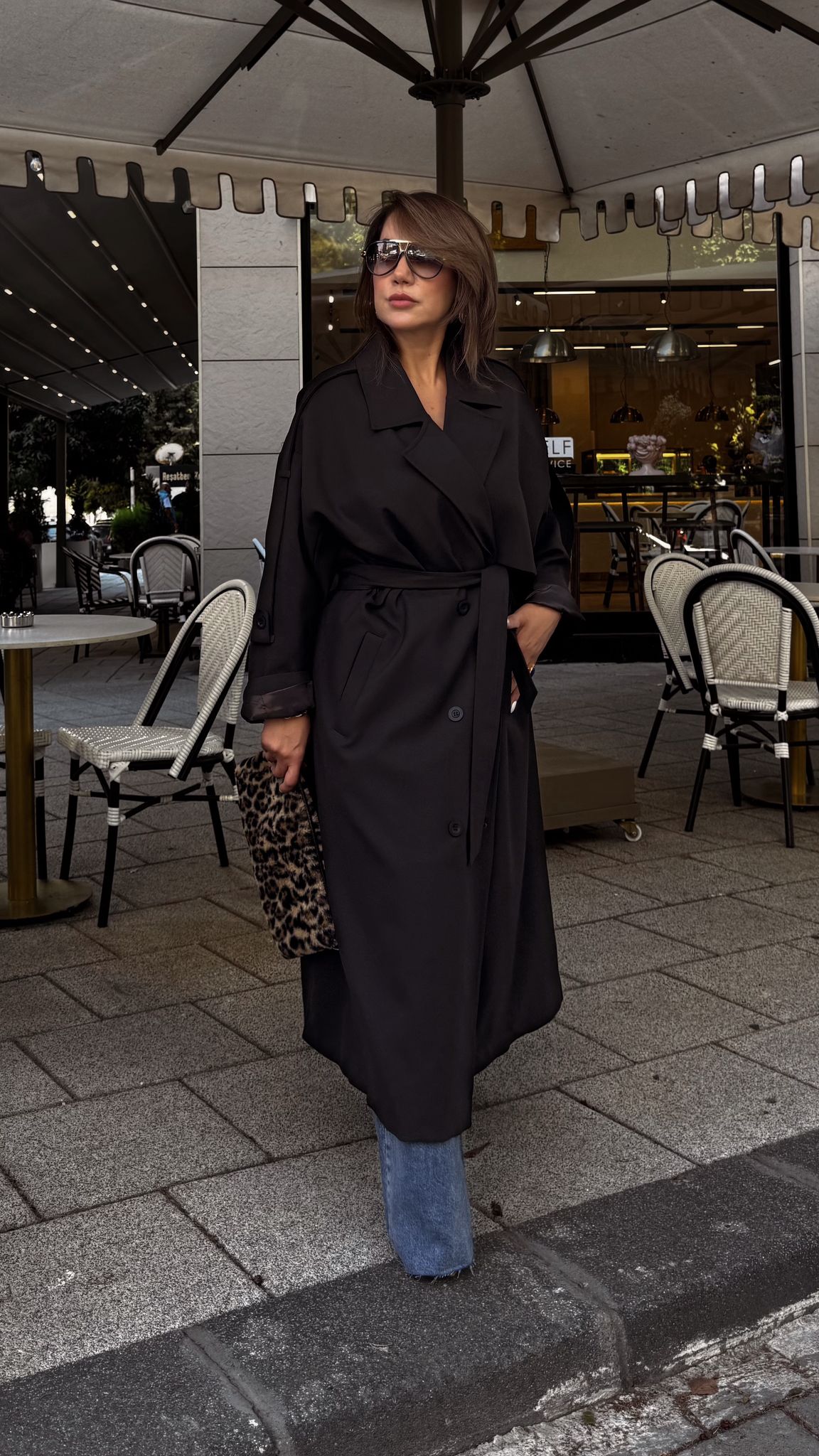 OVERSİZE TRENCHCOAT - ACI KAHVE