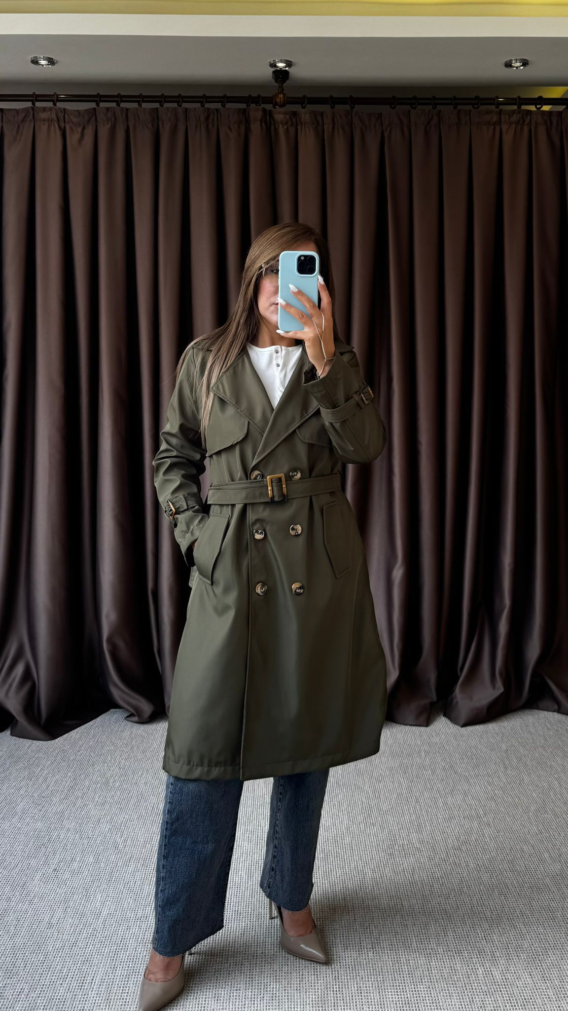BYMN SU İTİCİ TRENCHCOAT - Haki