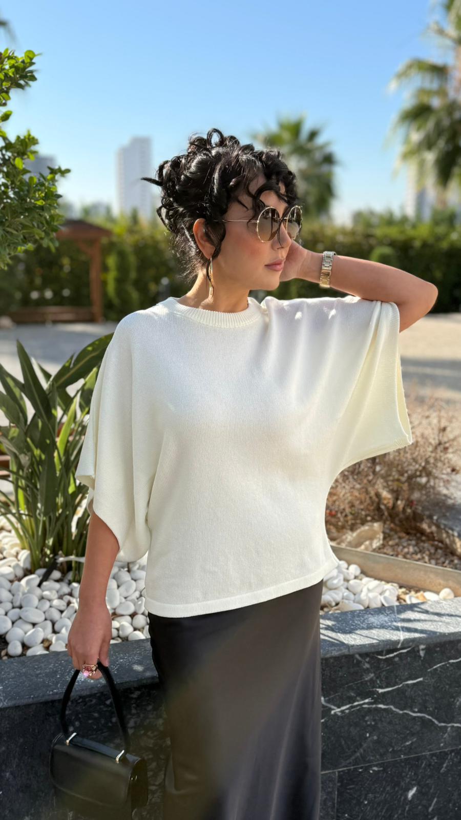 BİSİKLET YAKA YARASA KOL TRİKO KAZAK