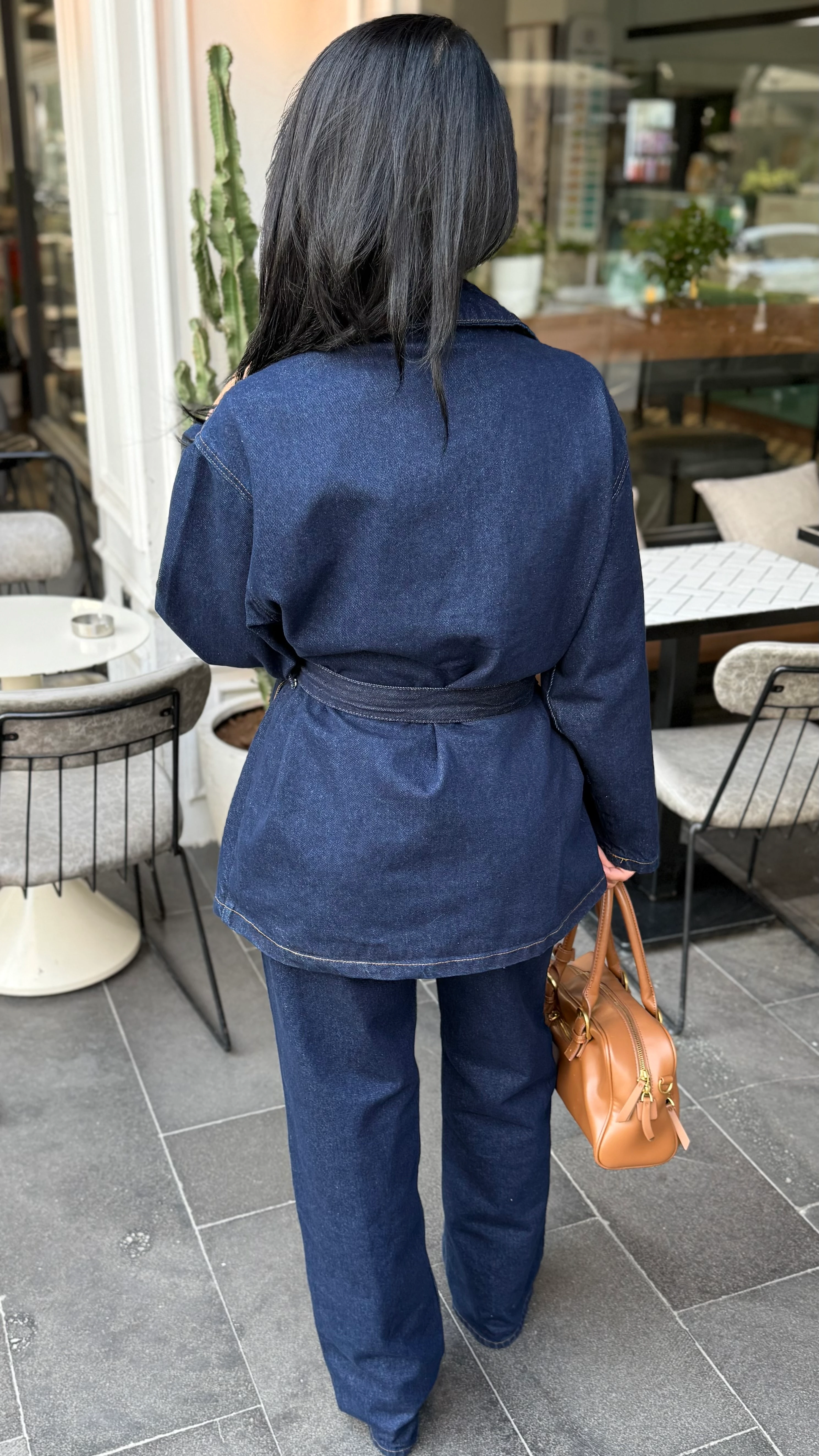 KUŞAKLI DENİM TAKIM