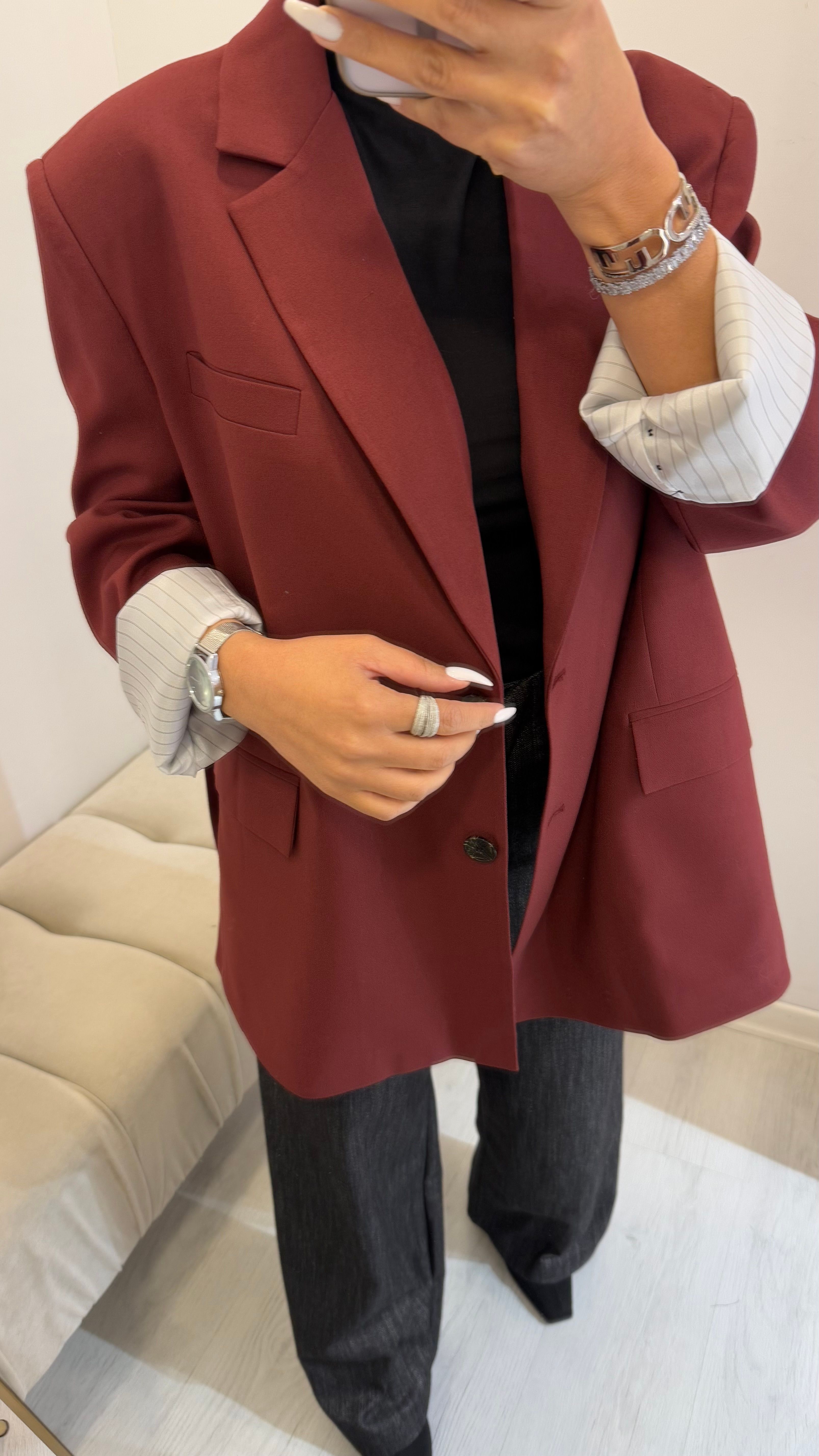 Bordo Oversize Blazer