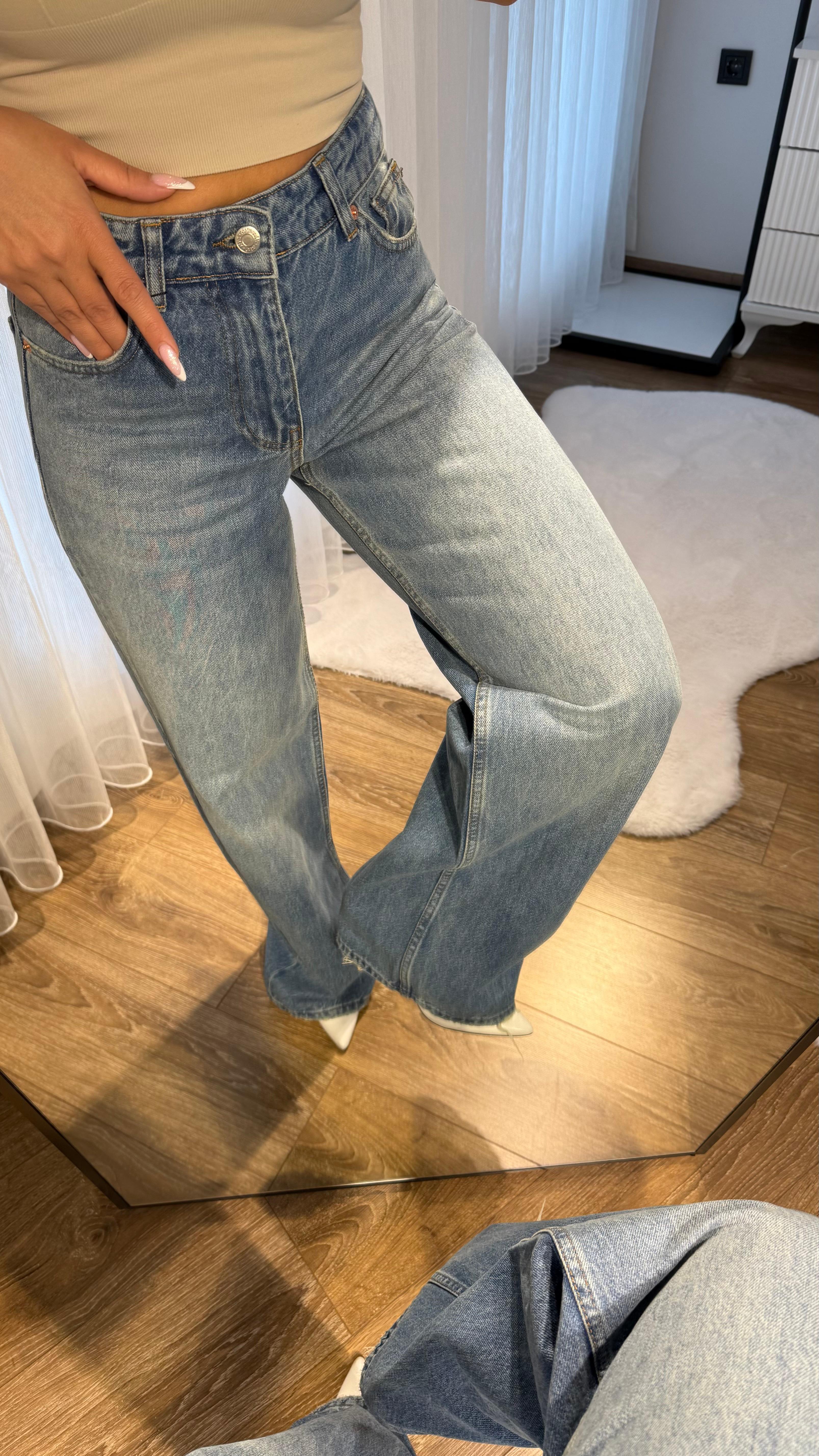 ZRA Orjinal Straight Fit Blue Jean