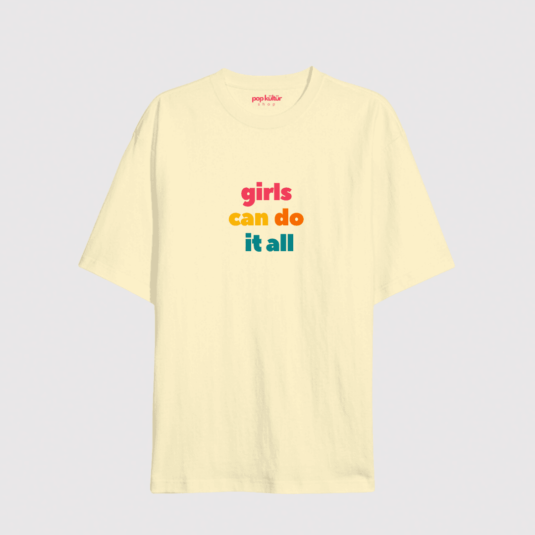 Girls Can Do It All Oversize T-shirt