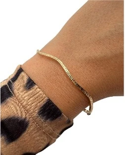 14 Ayar Altin 1,74 Gr Aynalı Form Kelepçe Bilezik