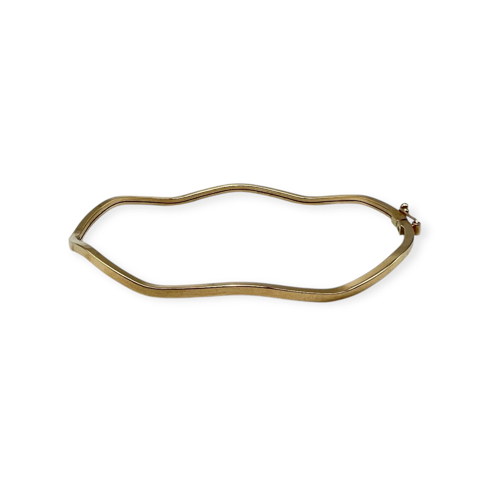 14 Ayar Altın 1,87 Gr Kadın Zikzak Düz Kelepçe Bilezik