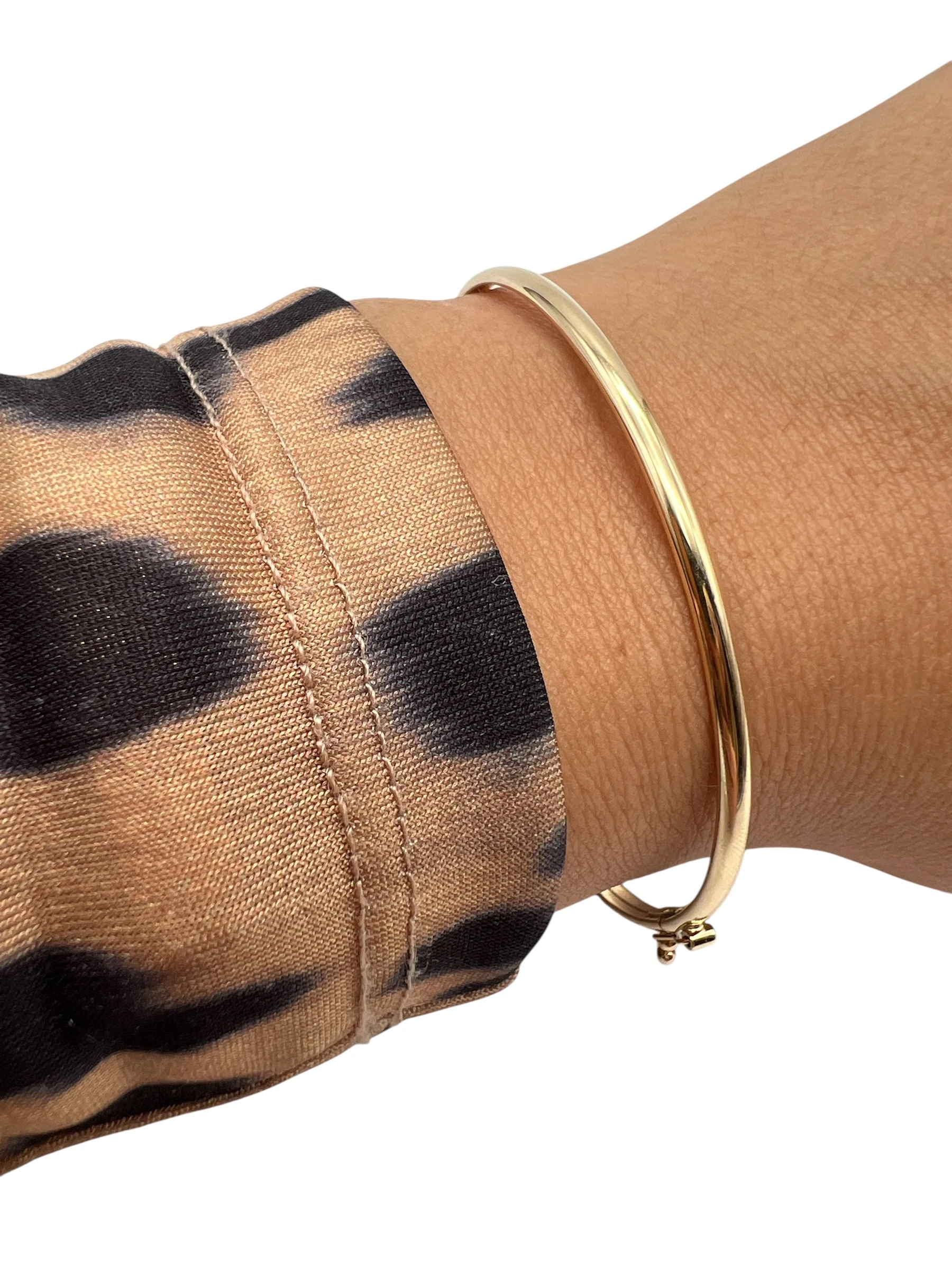 14 Ayar 1.73 Gr Altın Kadın Klasik Parlak Kadın Kelepçe Bilezik