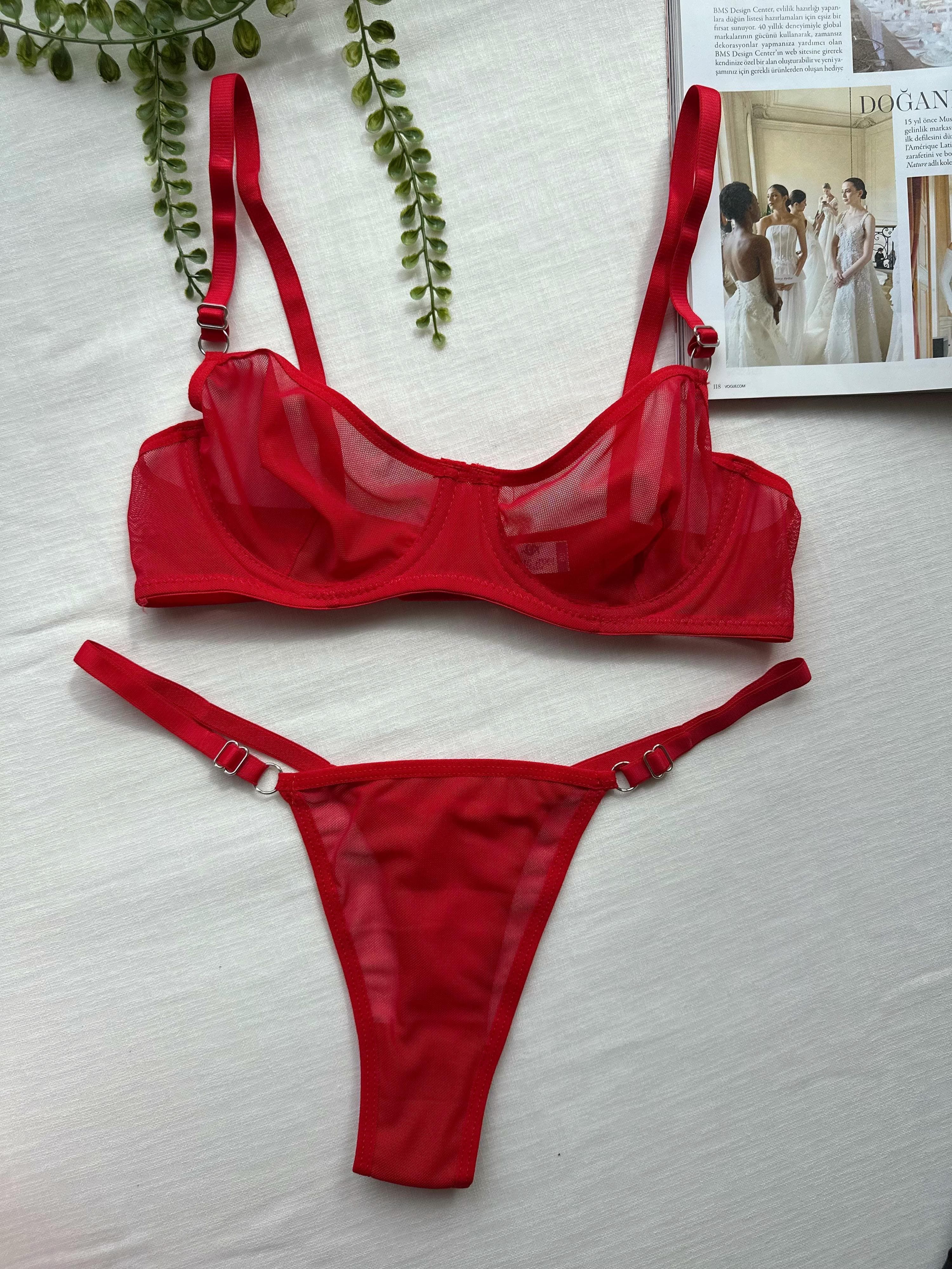 Hava Alabilen Sexy Sütyen&Tanga Takım