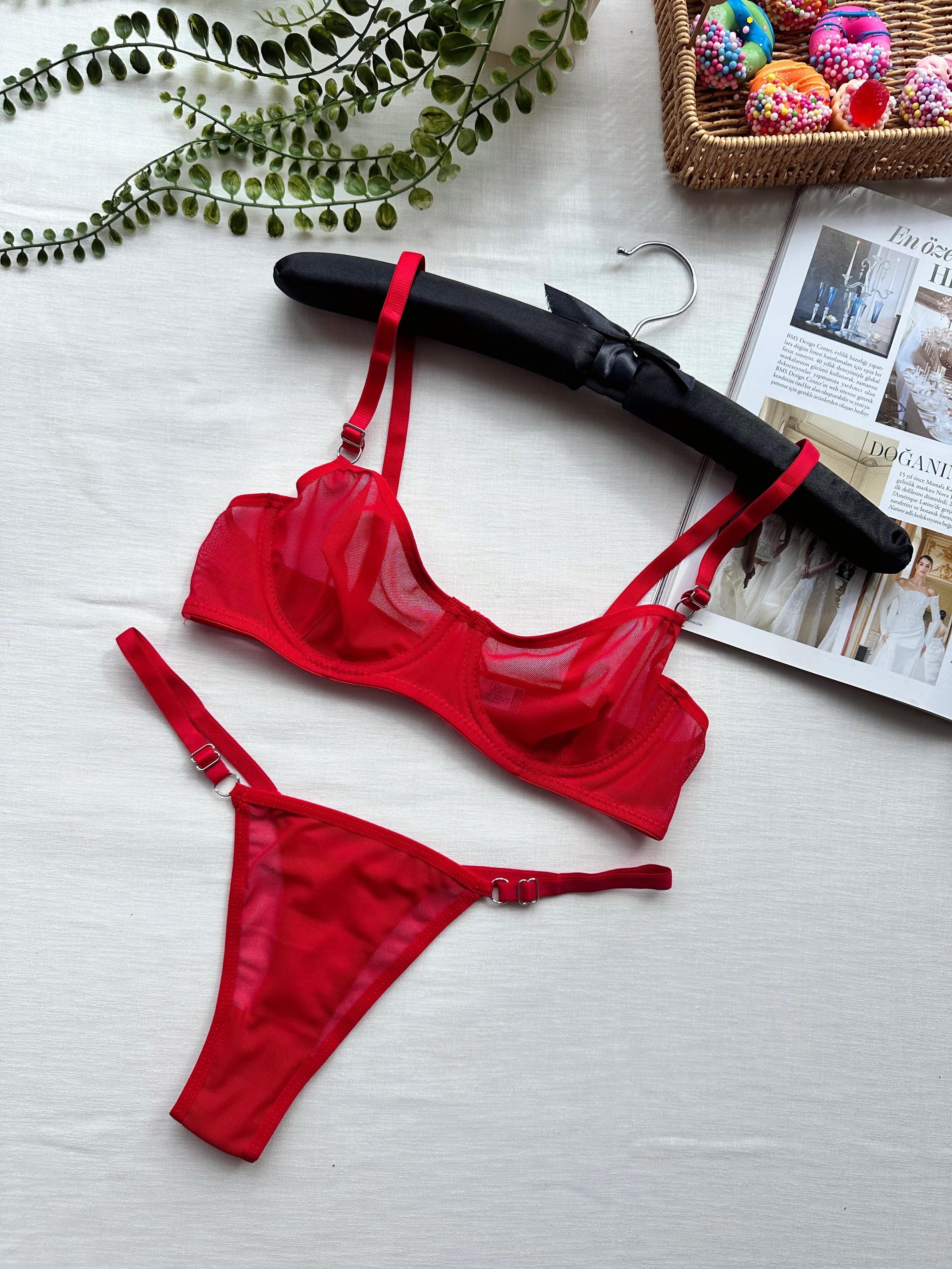 Hava Alabilen Sexy Sütyen&Tanga Takım