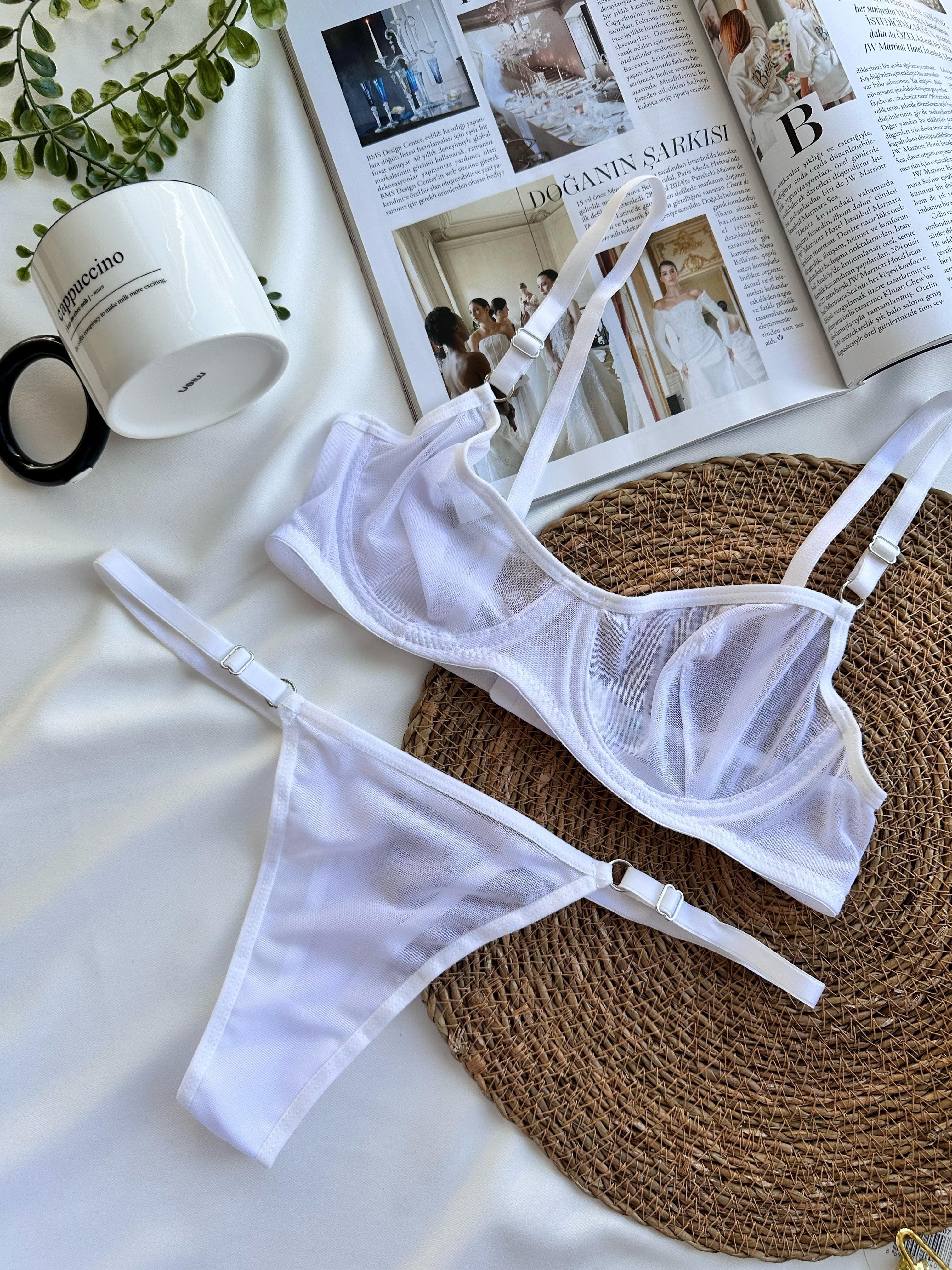 Hava Alabilen Sexy Sütyen&Tanga Takım