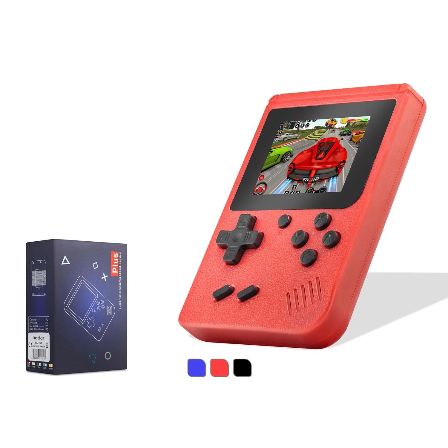 NODAR ND761 Retro Mini Arcade El Oyun Konsolu 400 in 1 Dahili Oyunlu K