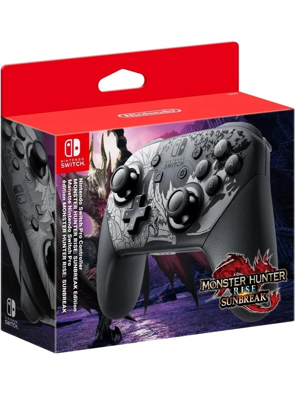 Nintendo Switch Pro Controller Monster Hunter Rise Sunbreak Edition