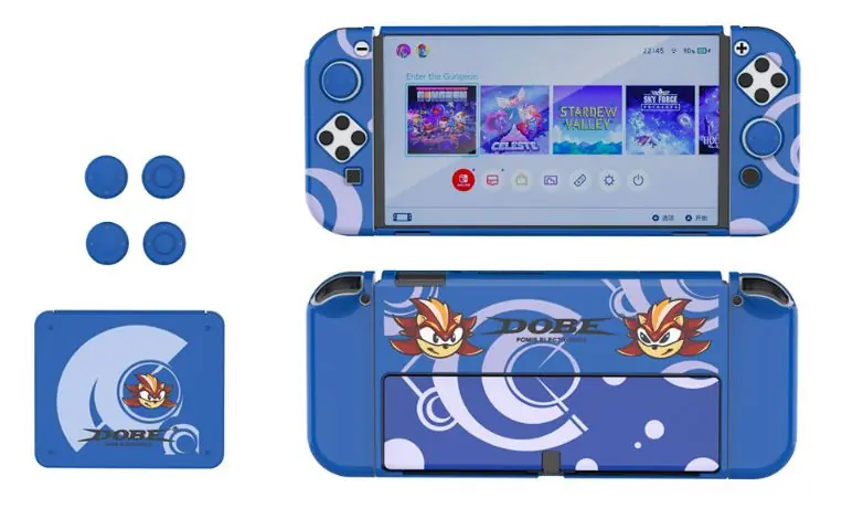 Nintendo Switch Oled Çoklu Koruma Kiti 8 İN 1 DOBE TNS-1192B