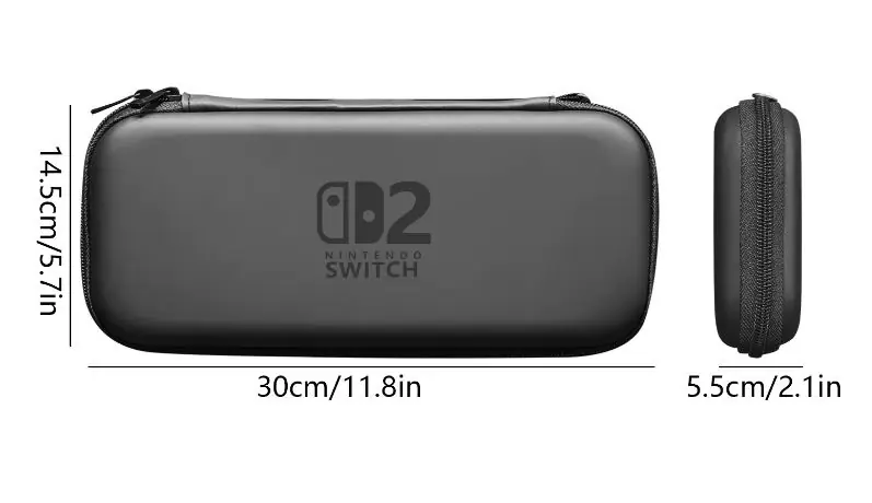 Nintendo Switch 2 Taşıma Çantası Sert Darbe Koruyuculu Siyah Renk