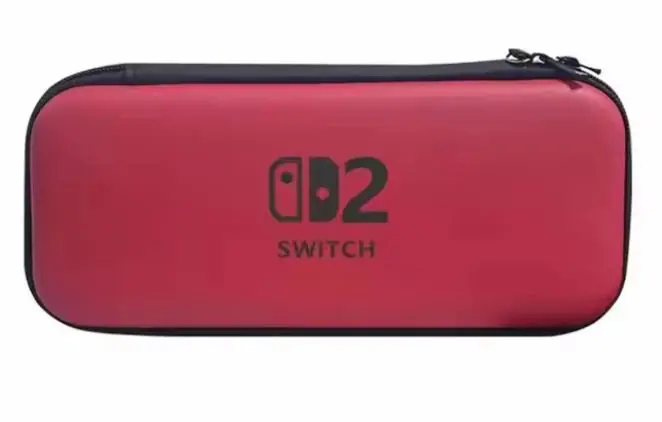 Nintendo Switch 2 Taşıma Çantası Sert Darbe Koruyuculu Kırmızı Renk