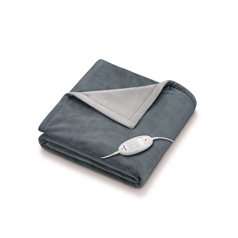 Beurer Isıtmalı Üst Battaniye (Elektrikli Battaniye) Nordic Grey GP HD 75