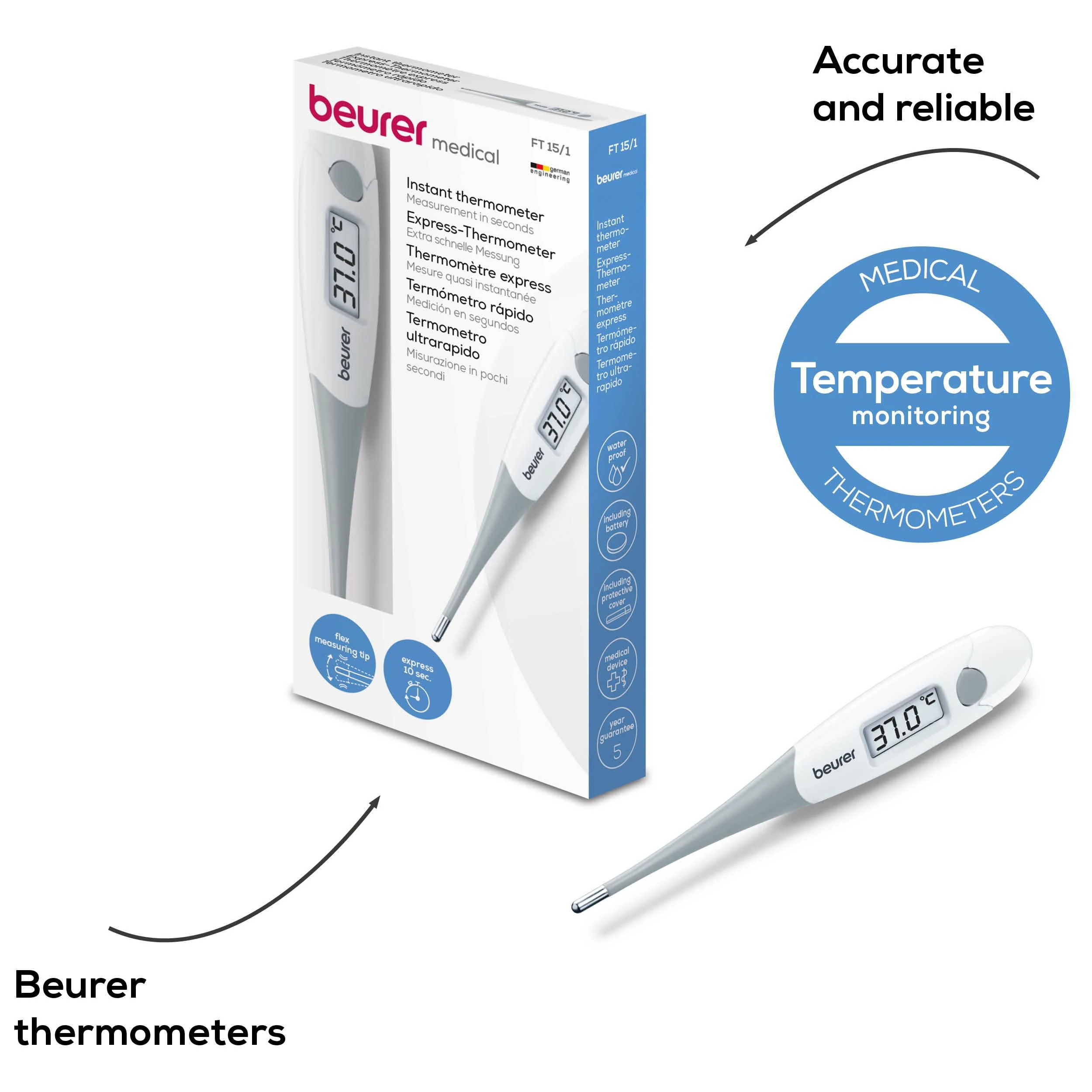 Beurer Dijital Express Termometre FT 15