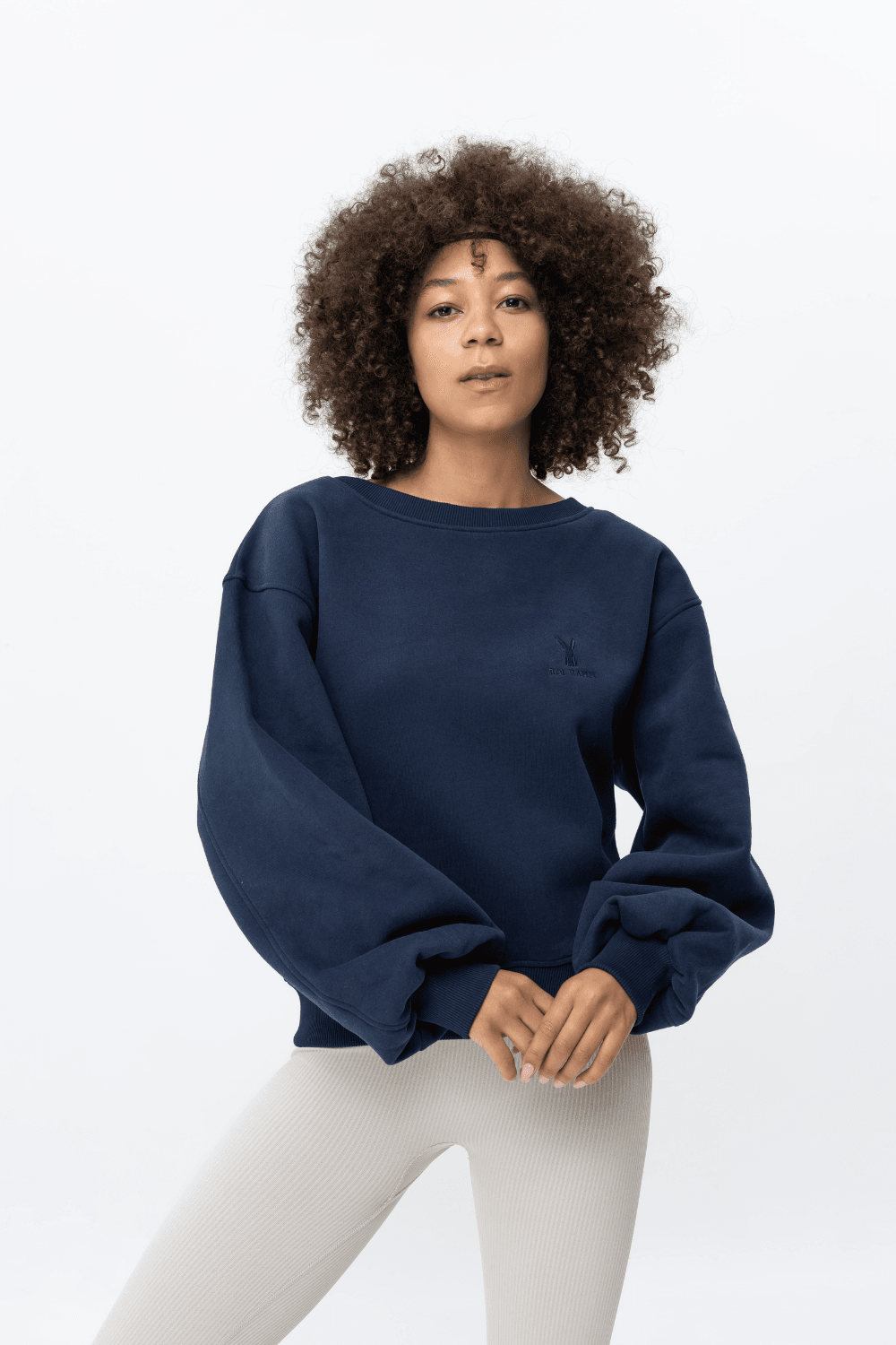 Renew Balon Kollu Sweatshirt - Lacivert