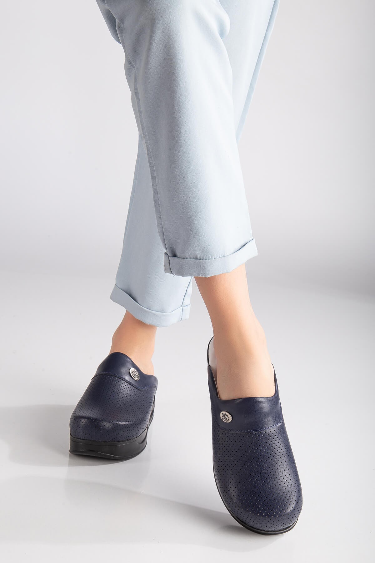 Navy Blue Women's Comfy Clogs