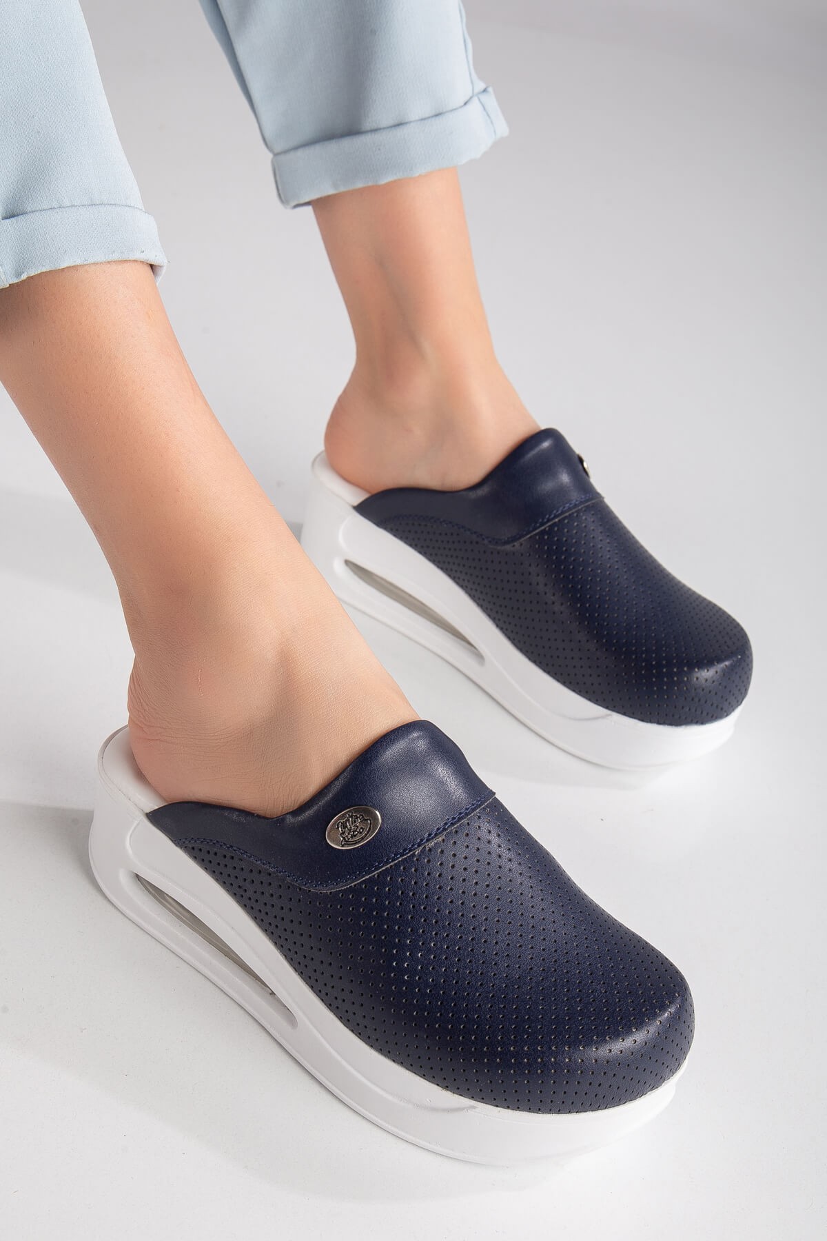 Navy Blue Women's Comfy Clogs