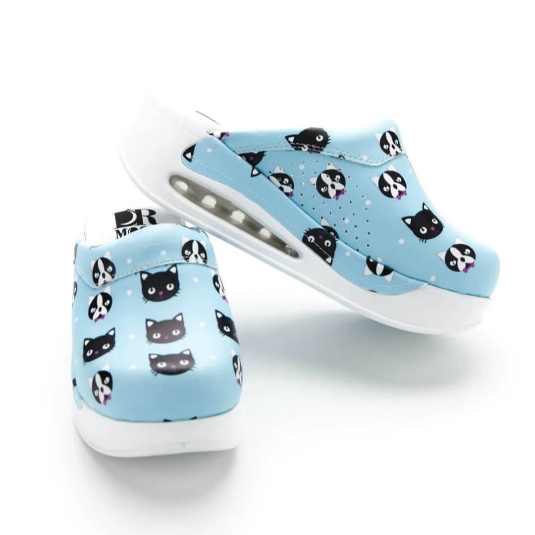 Orthopedic Women's Medical Clogs Heart Pattern - Anti-Slip, Comfortable