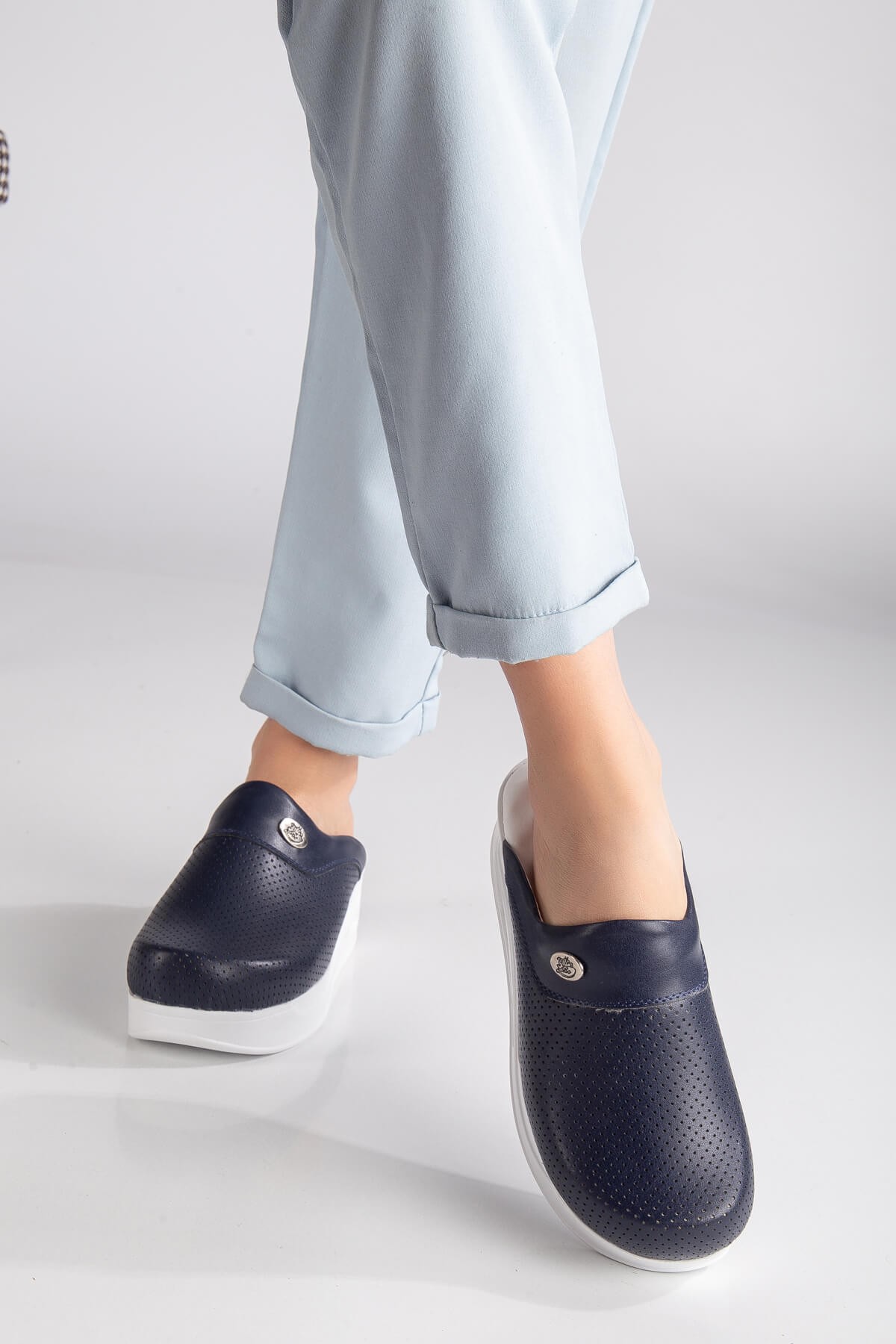 Navy Blue Women's Comfy Clogs