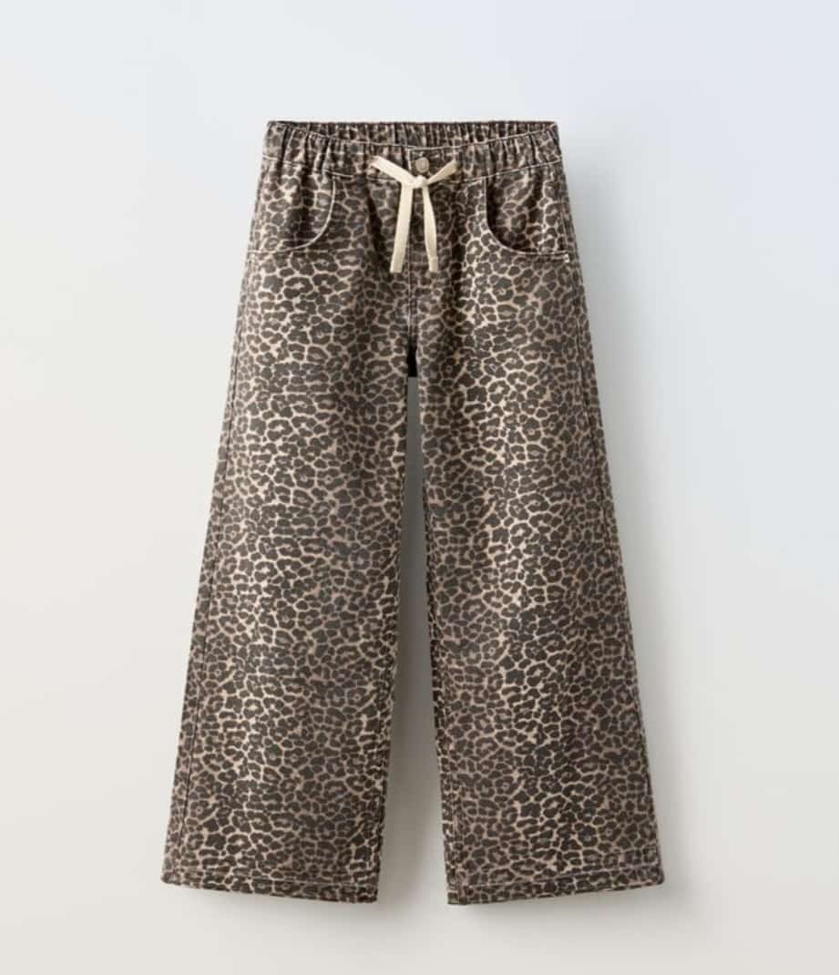 Kız Çocuk Leopar Pantolon 