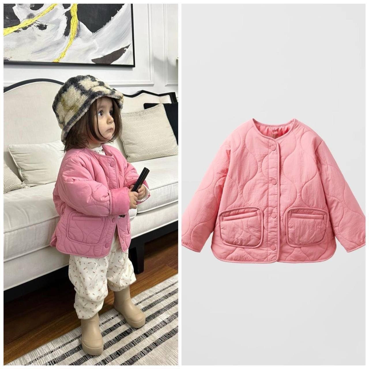 Kız Çocuk Pembe  Mont