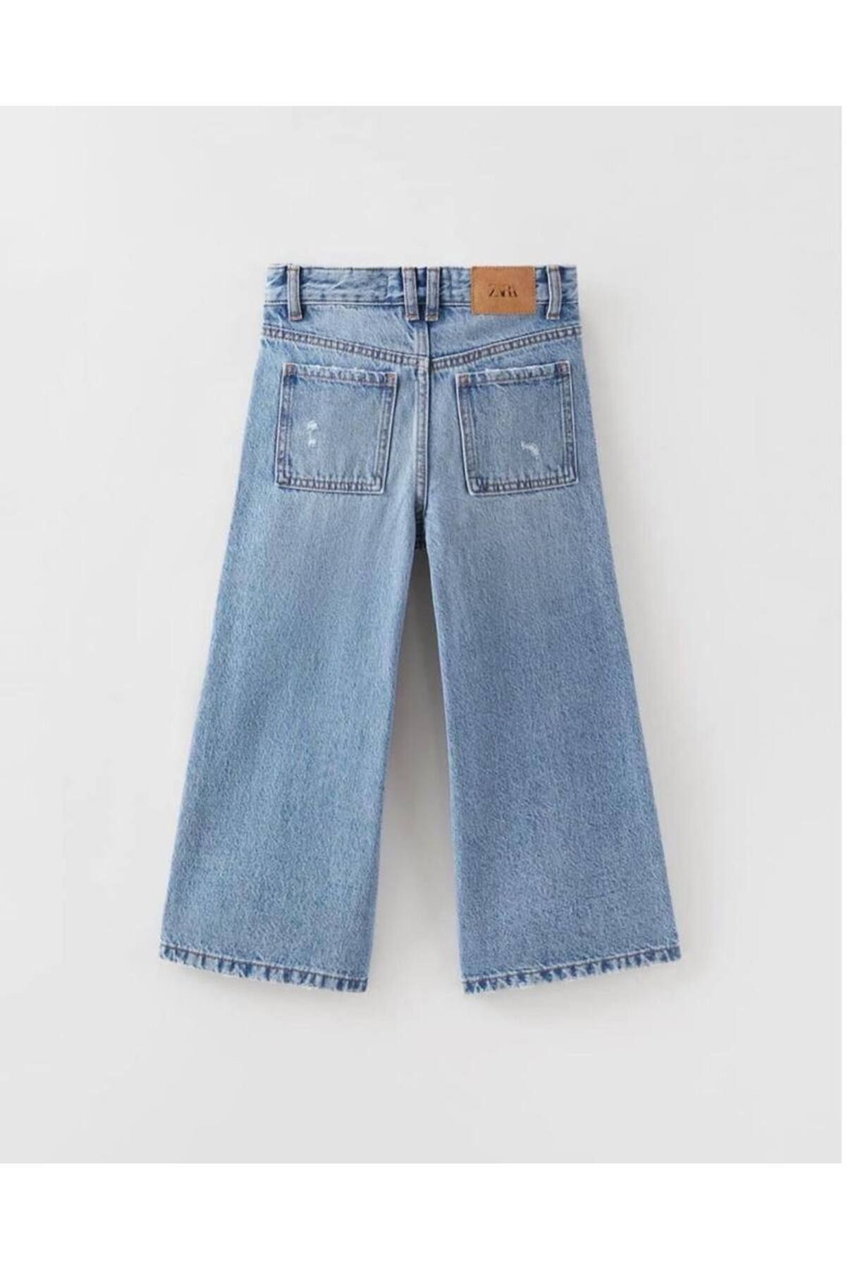 Kız Çocuk Leg Jean Pantolon
