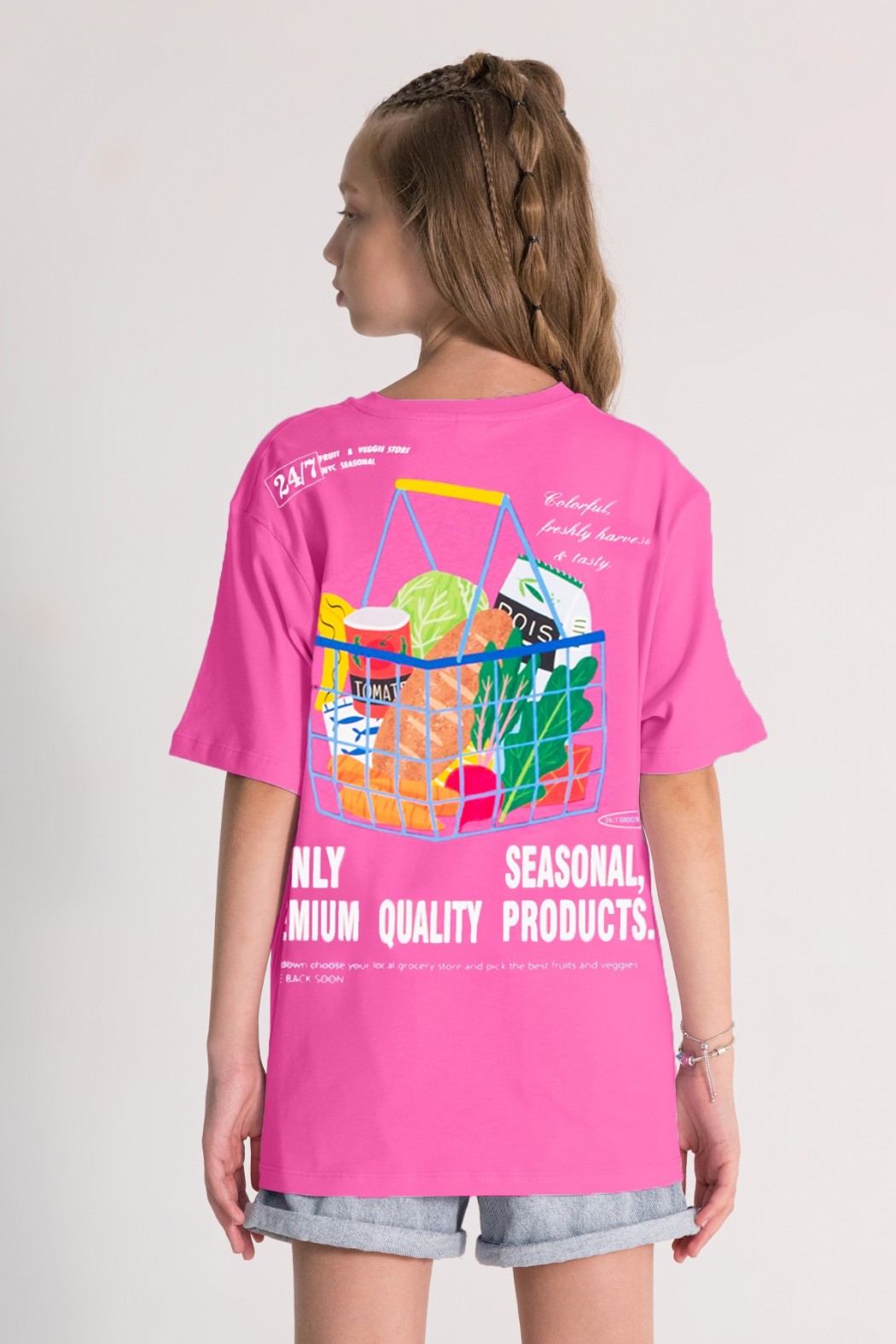 Kız Çocuk Baskılı  T-Shirt 