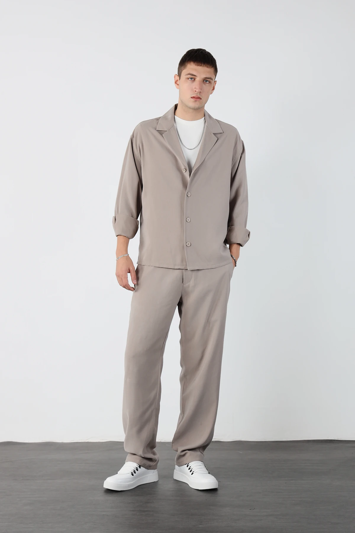 Kamp Yaka Modal Kumaş Alt Üst Takım