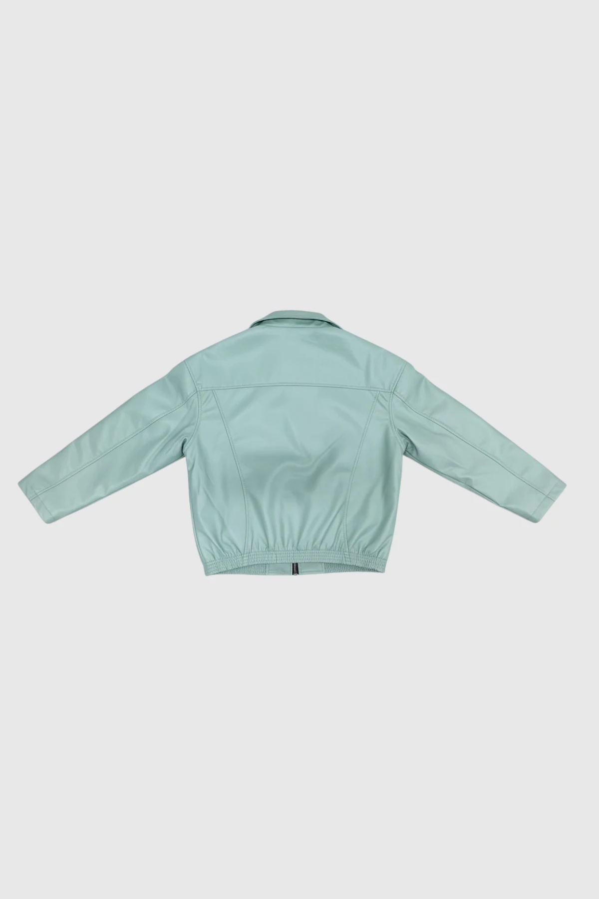 Çift Kapamalı Astarlı Deri Ceket