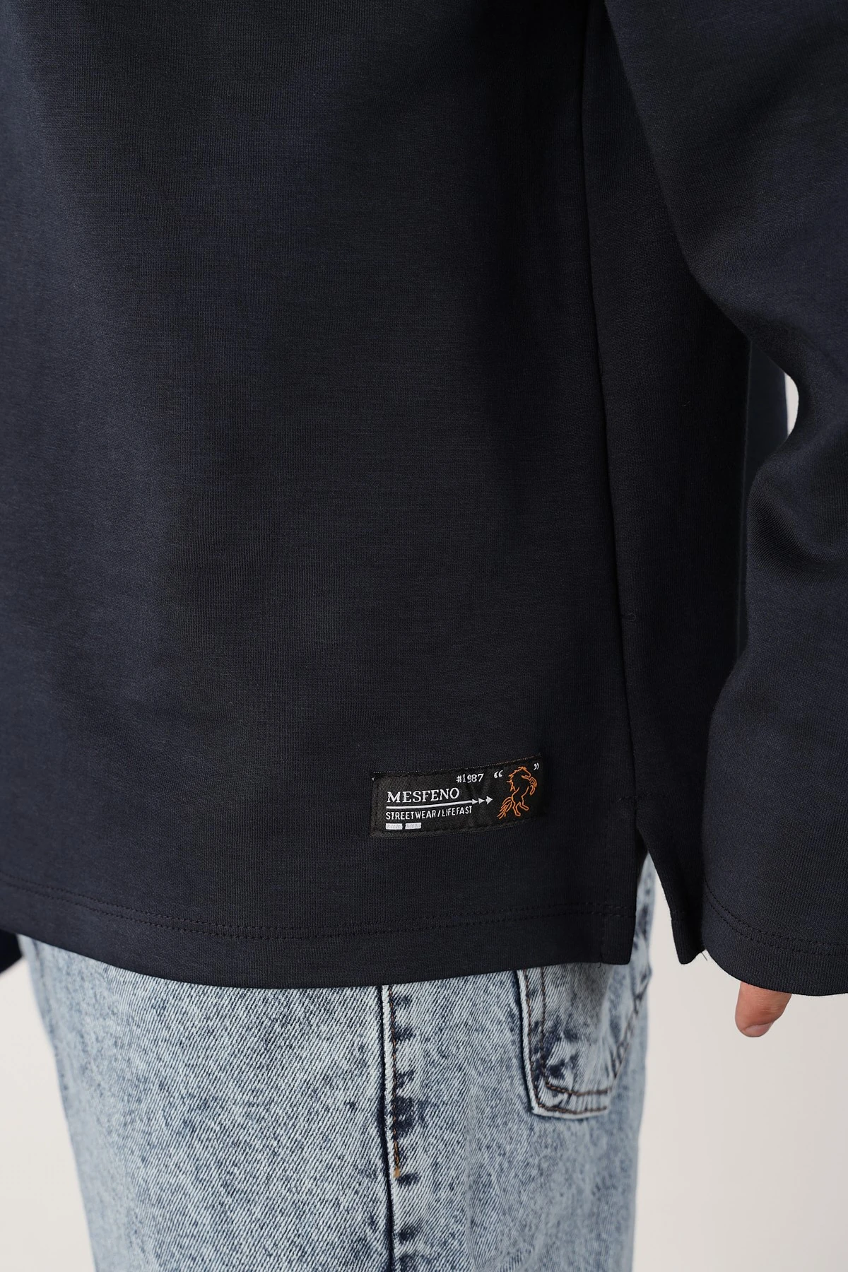 Yarım Fermuarlı Oversize Erkek Sweatshirt