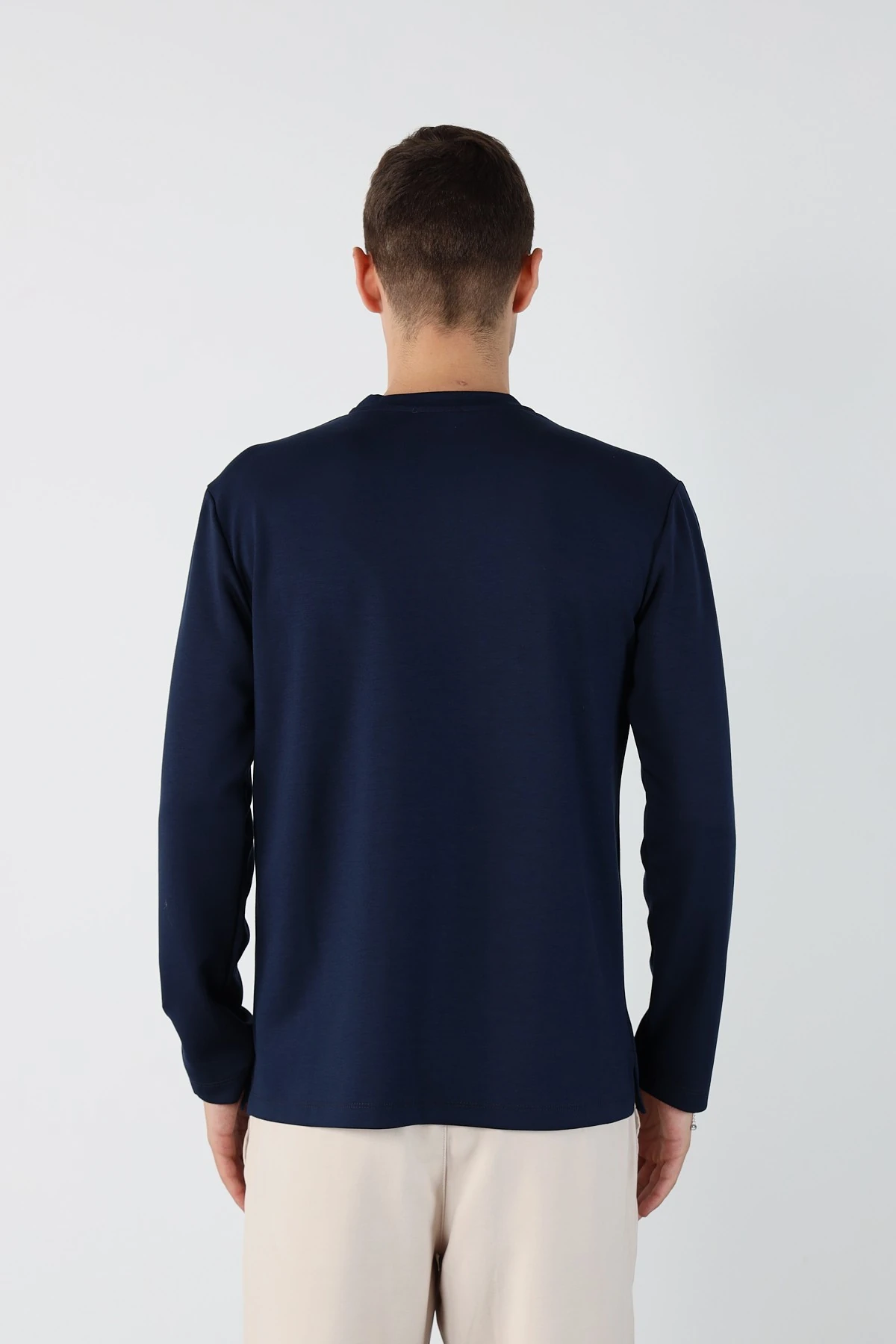 Regular Esnek Modal Kumaş Erkek Sweatshirt