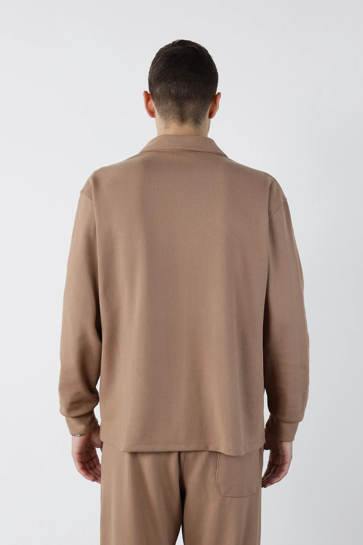 Oversize Fermuarlı Ottoman Sweatshirt