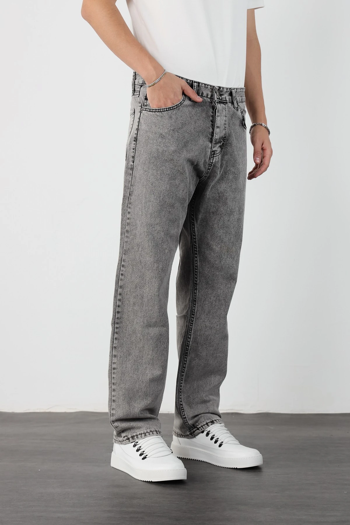 Erkek Denim Baggy Pantolon