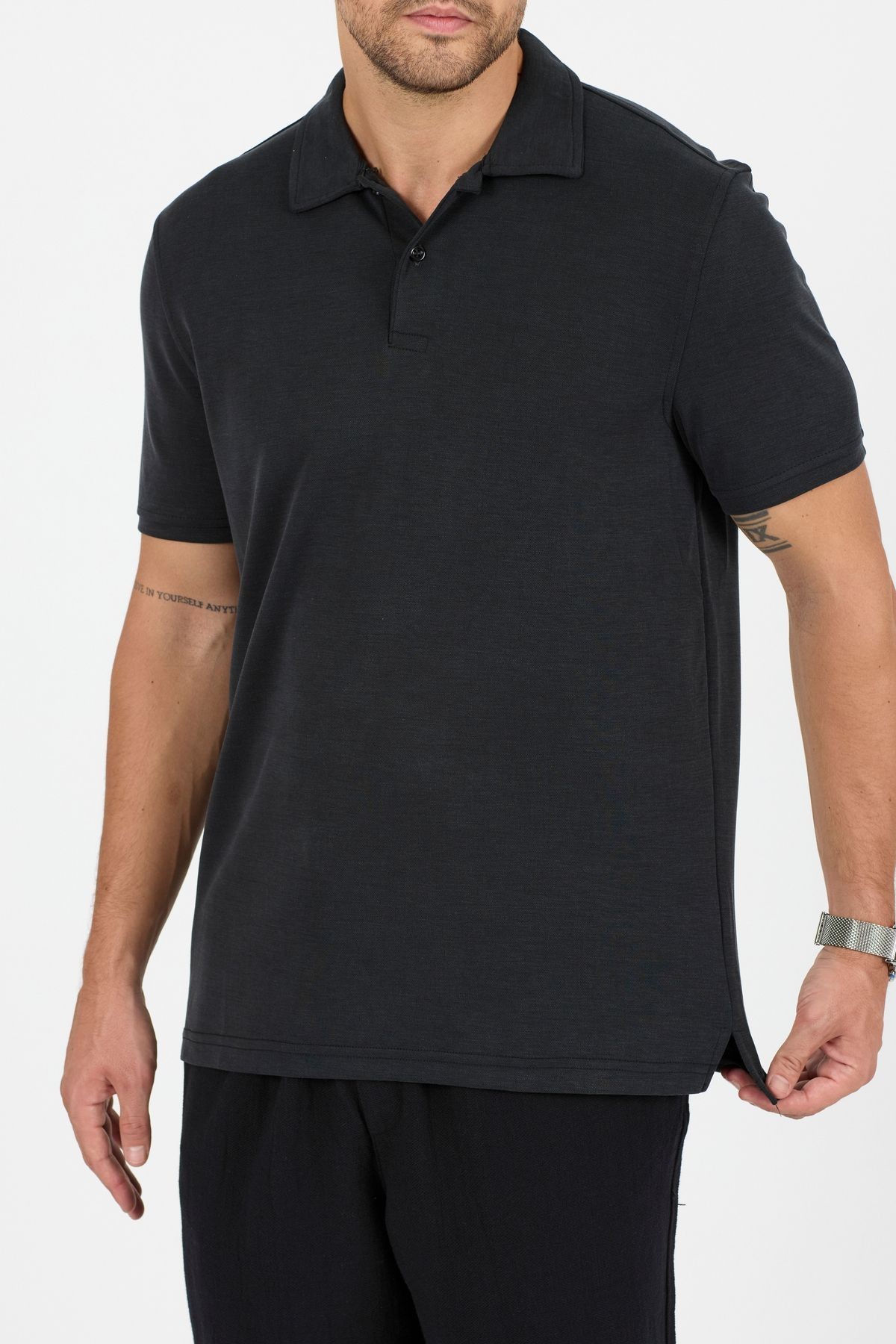 Modal Kumaş Polo Yaka Regular T-Shirt
