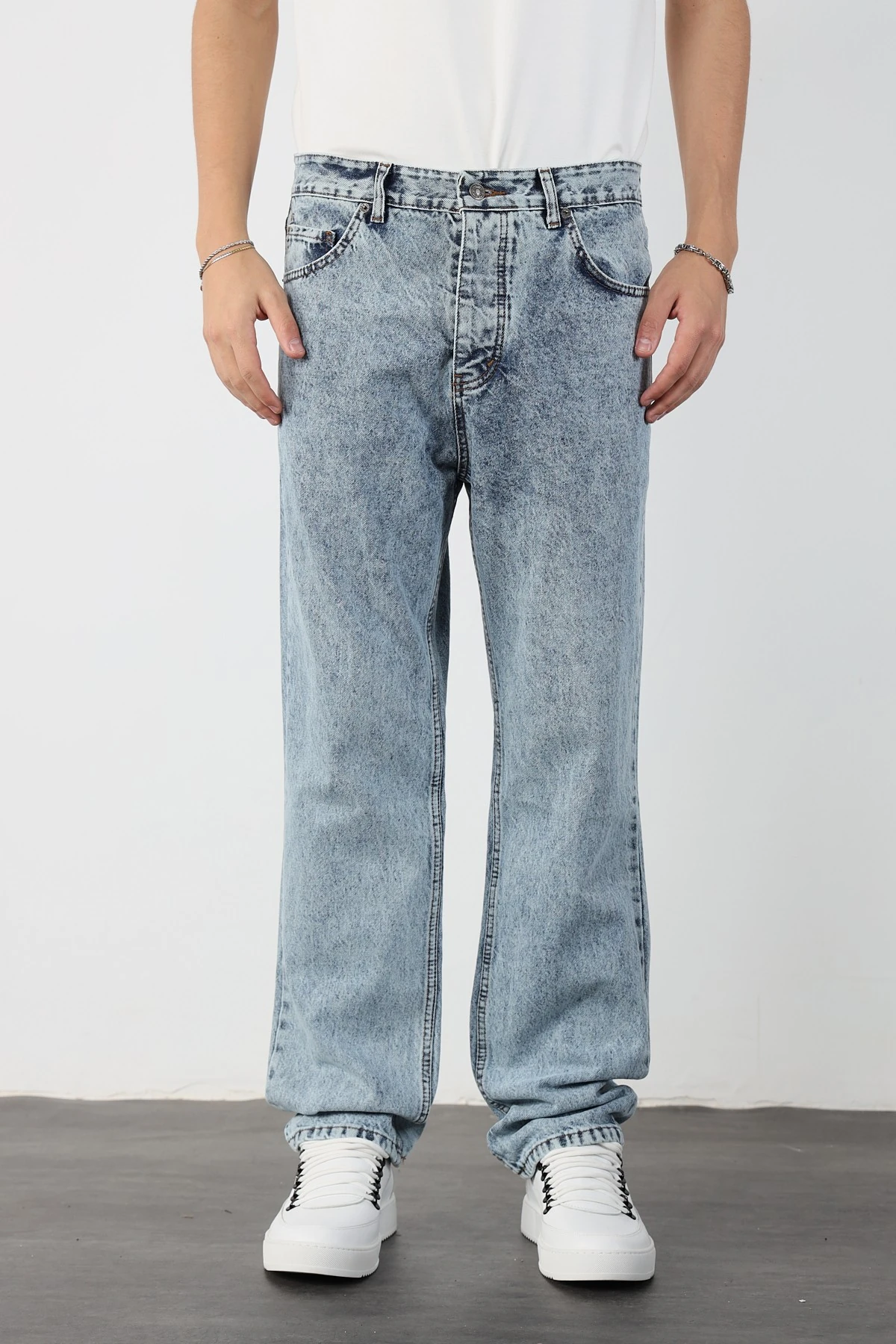 Erkek Denim Baggy Pantolon
