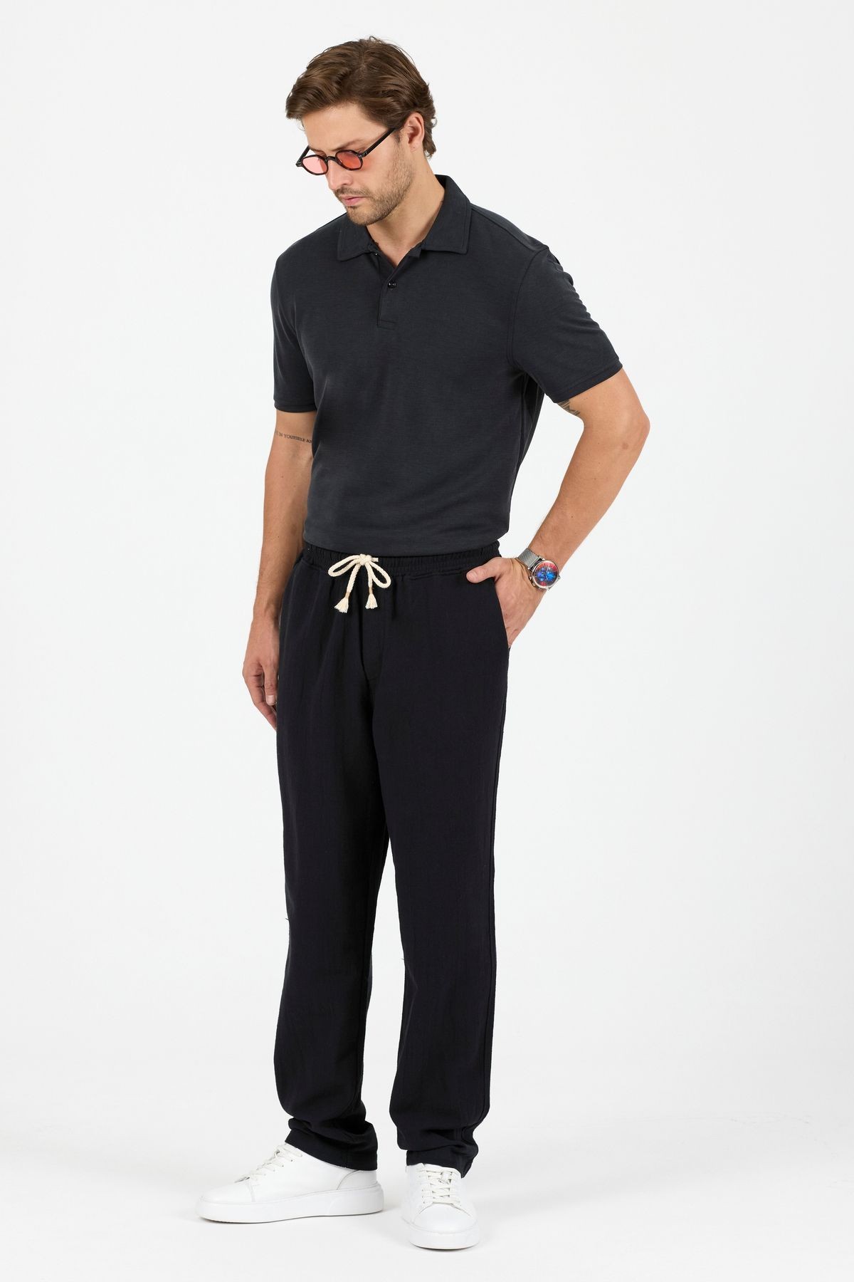 Modal Kumaş Polo Yaka Regular T-Shirt