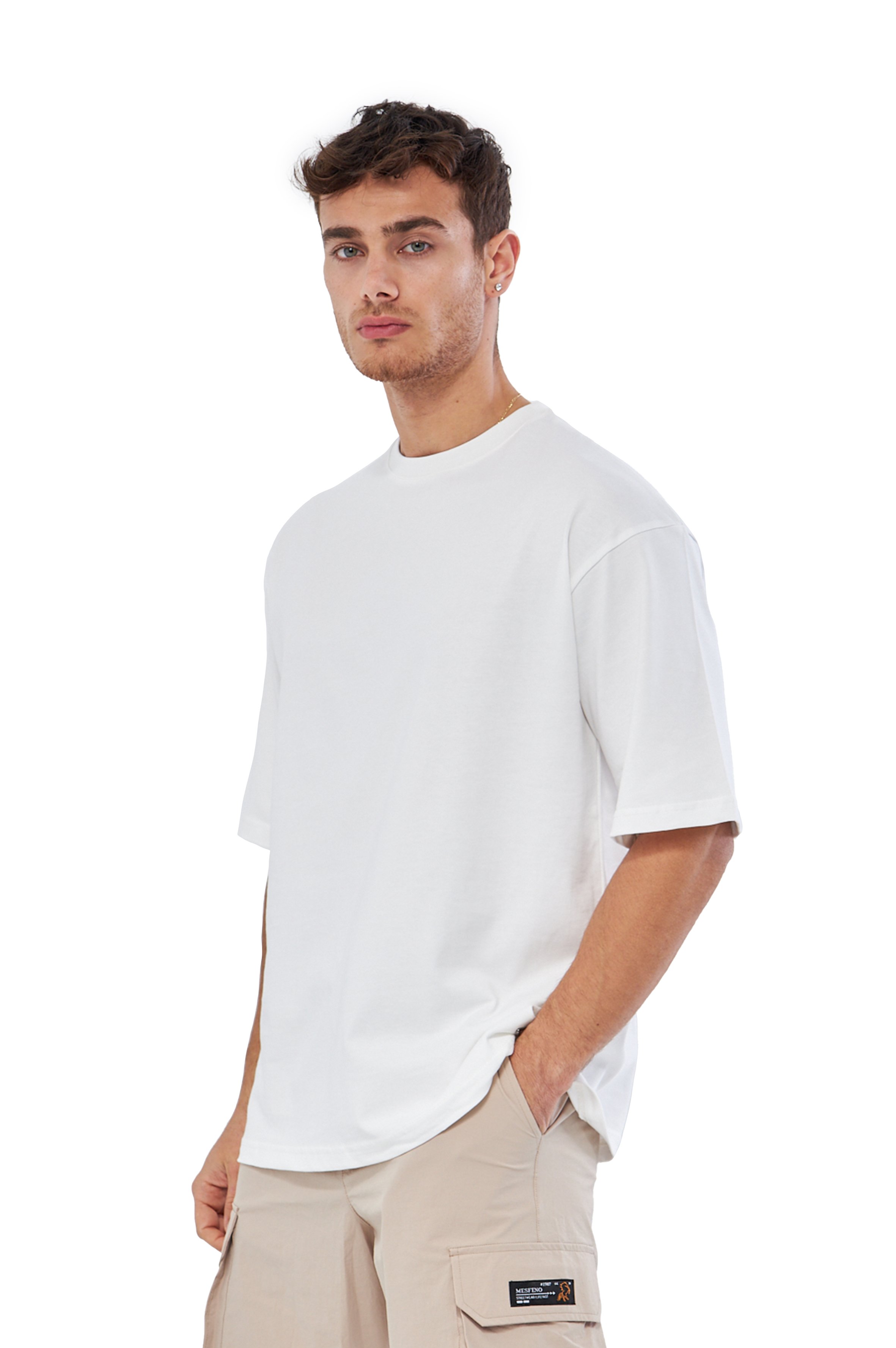 Mesfeno Erkek Basic Oversize Fit Tshirt