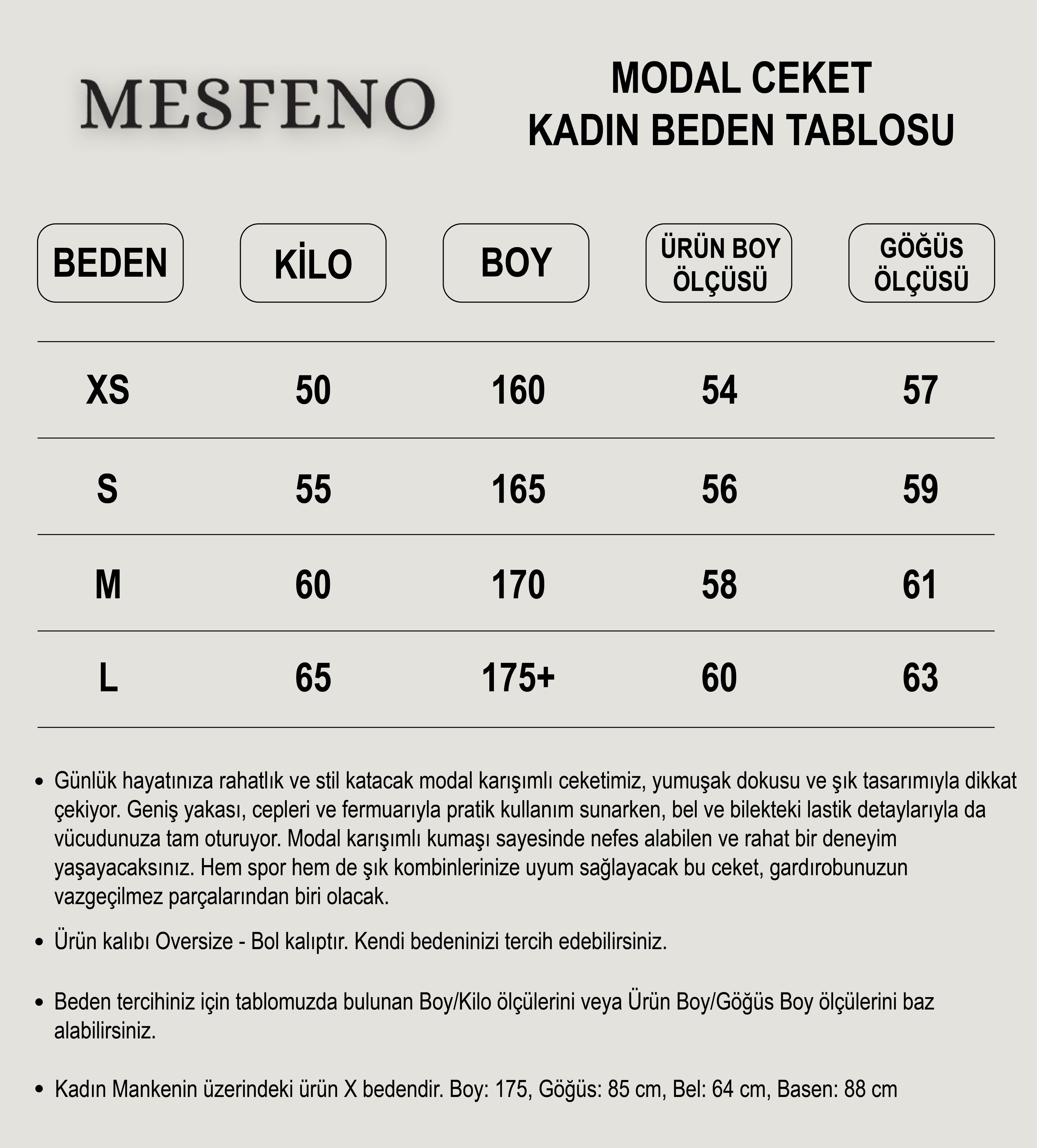 Mesfeno Kadın Geniş Yaka Modal Karışımlı Ceket